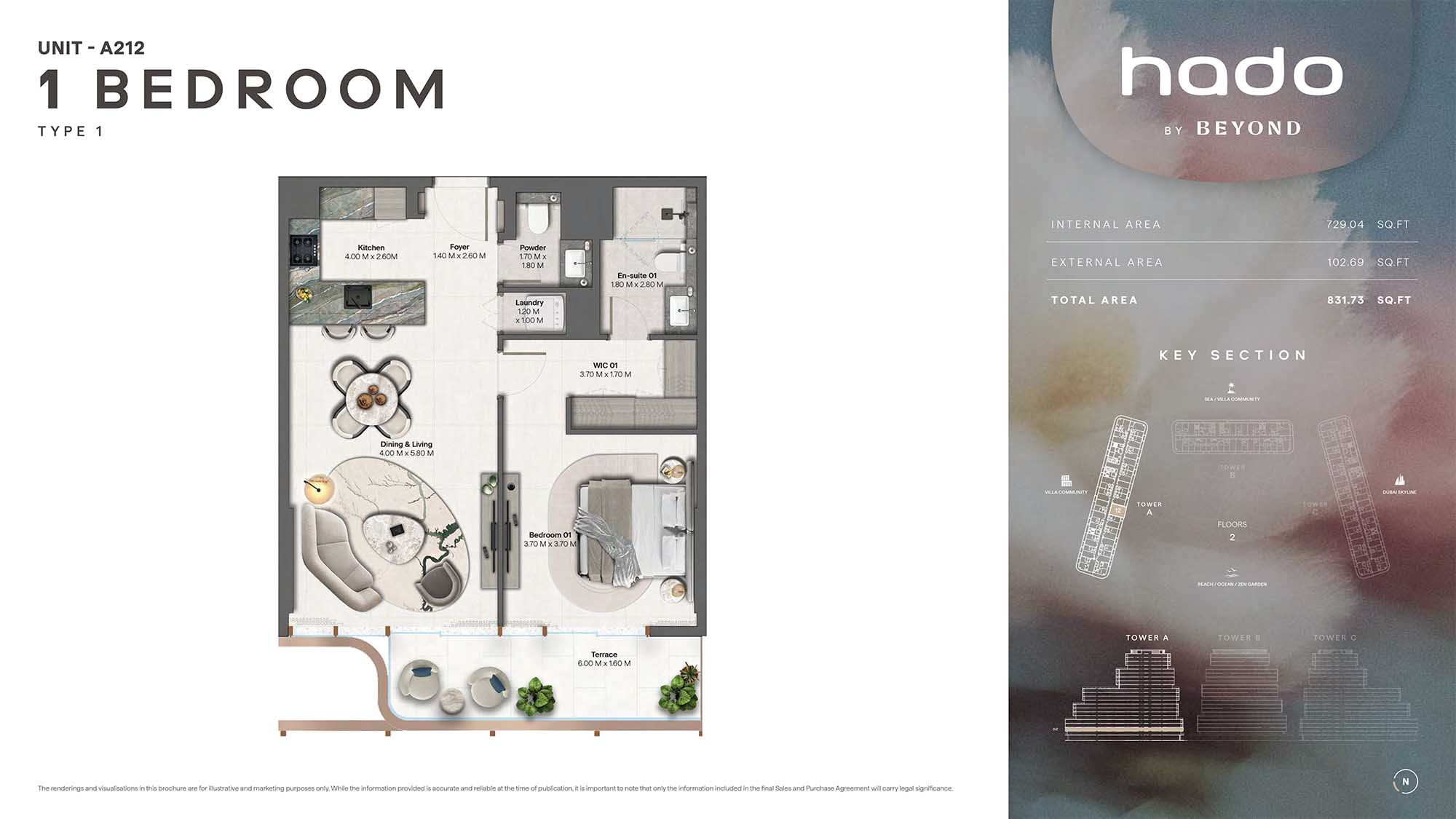 2nd Floor (Type 1 Unit A212)