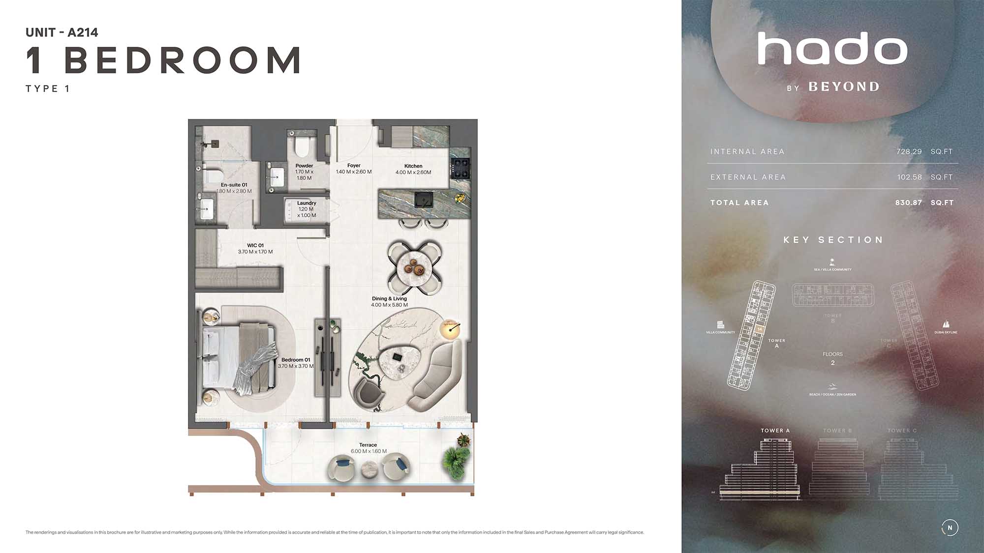 2nd Floor (Type 1 Unit A214)