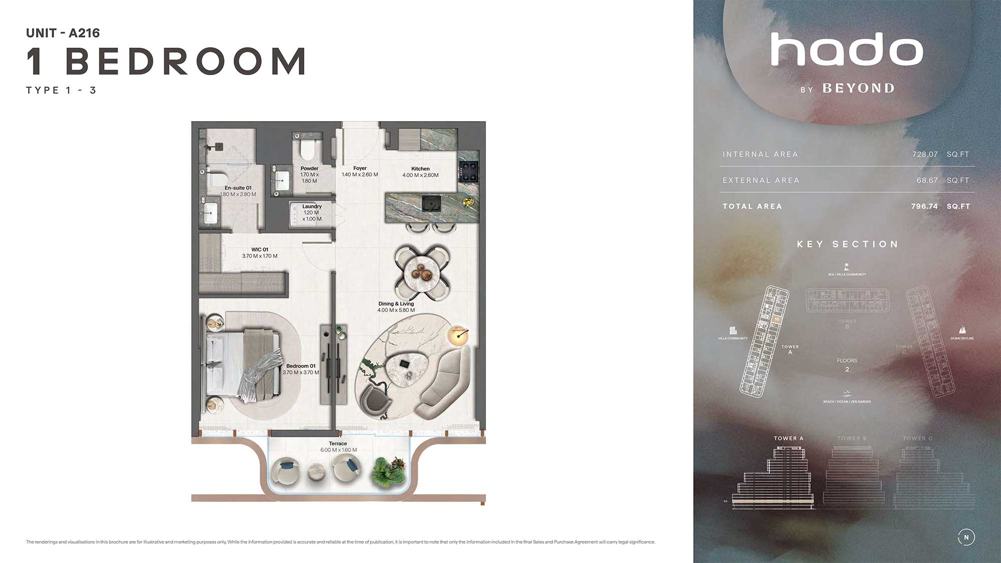 2nd Floor (Type 1-3 Unit A216)