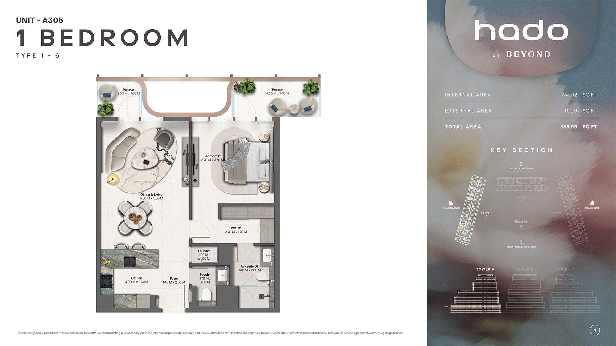 3rd Floor (Type 1-6 Unit A305)