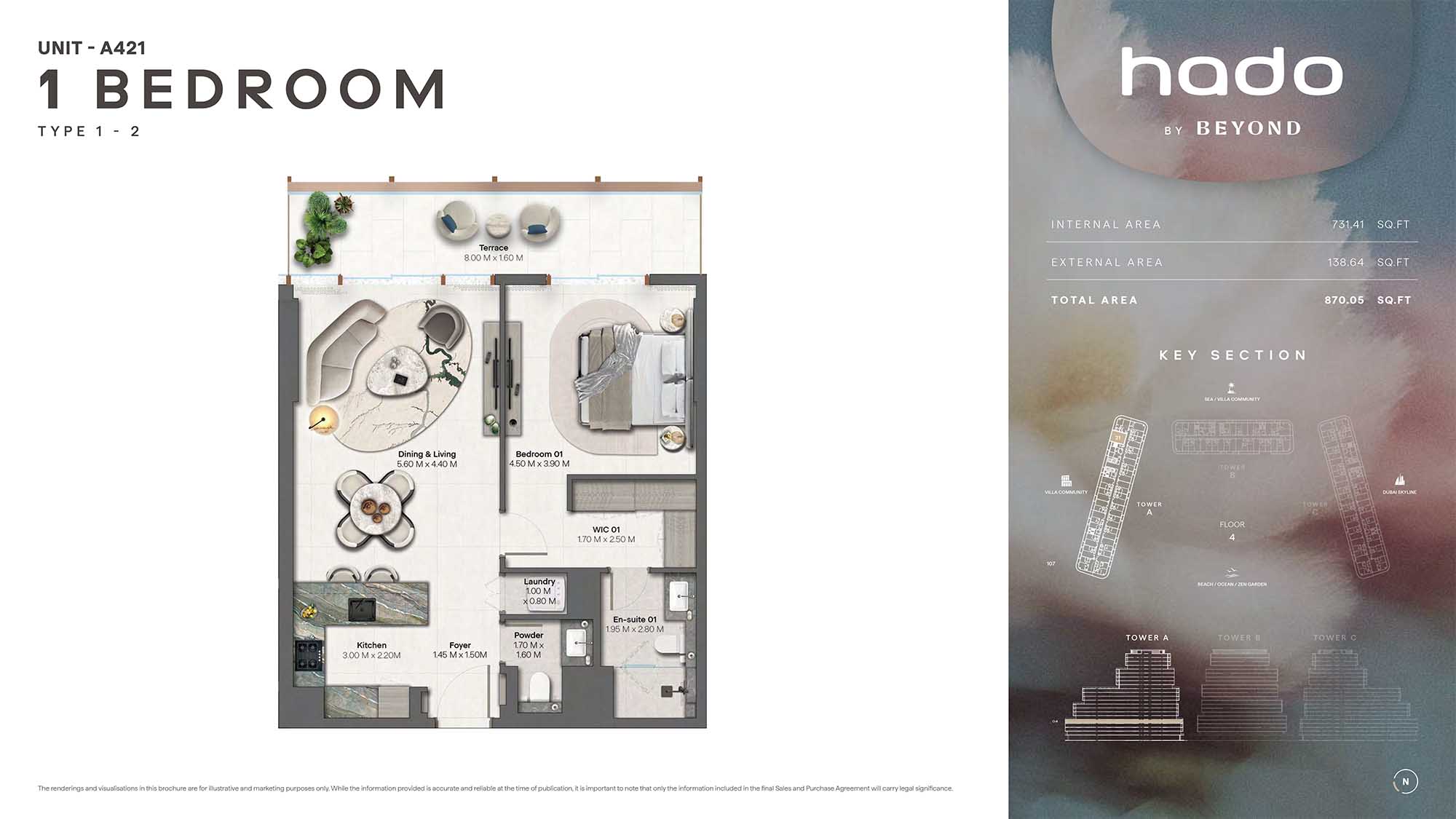 4th Floor (Type 1-2 Unit A421)