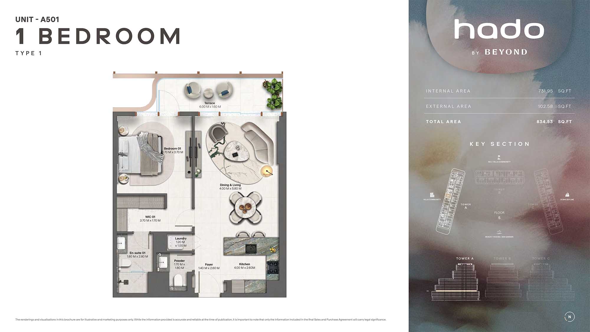 5th Floor (Type 1 Unit A501)