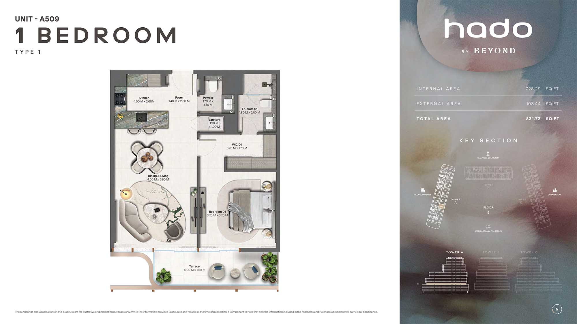 5th Floor (Type 1 Unit A509)