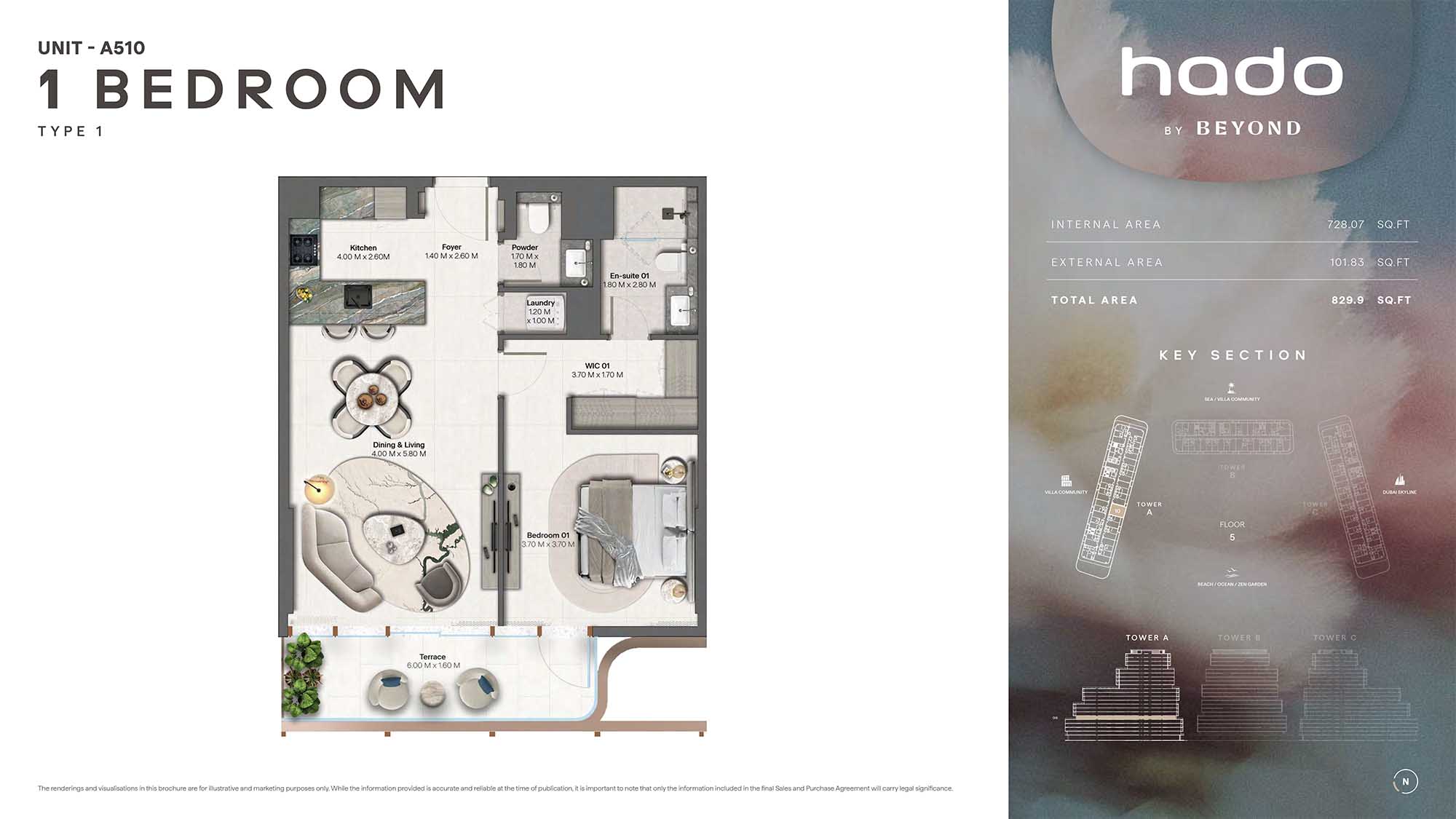 5th Floor (Type 1 Unit A510)