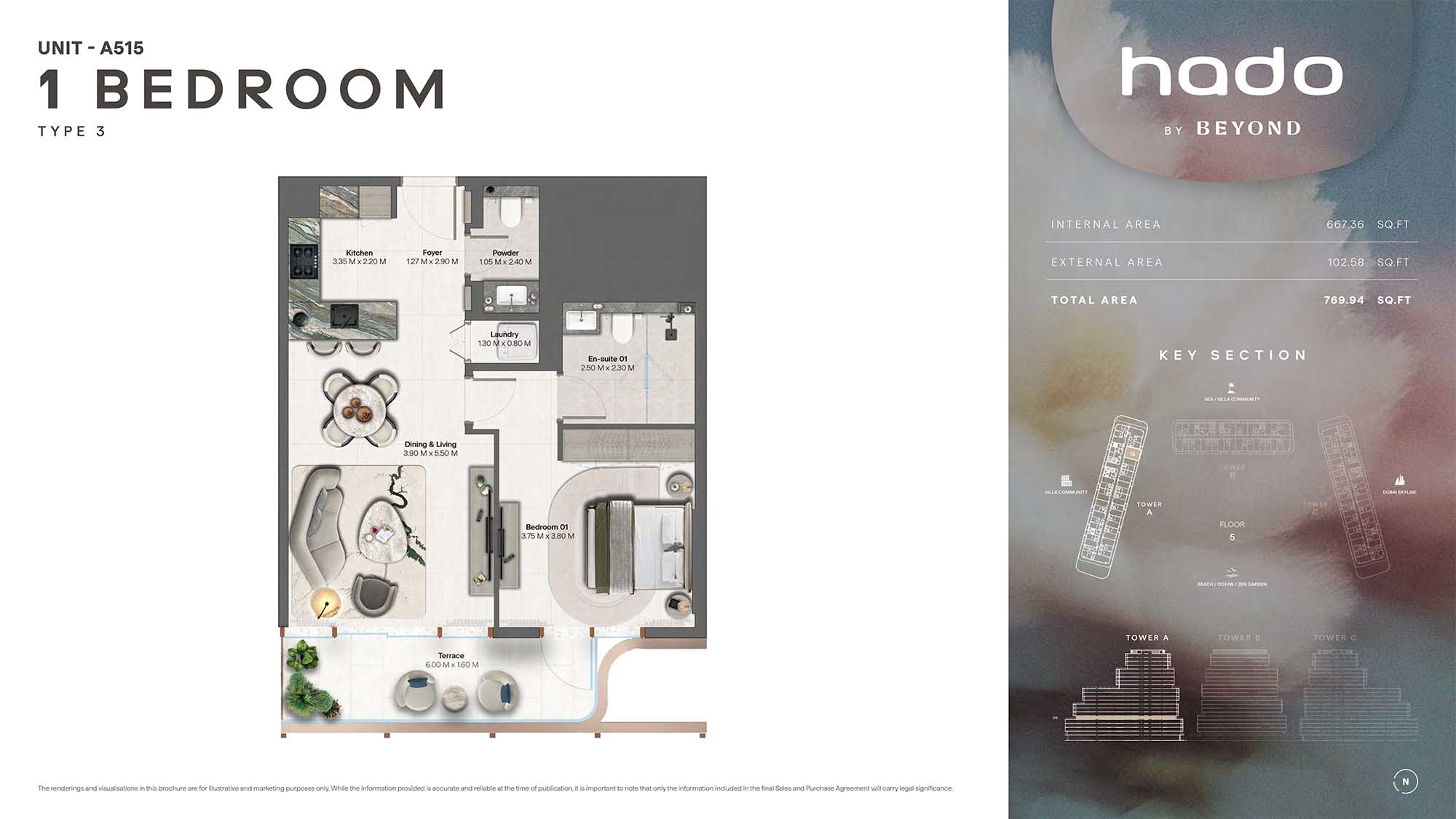 5th Floor (Type 3 Unit A515)