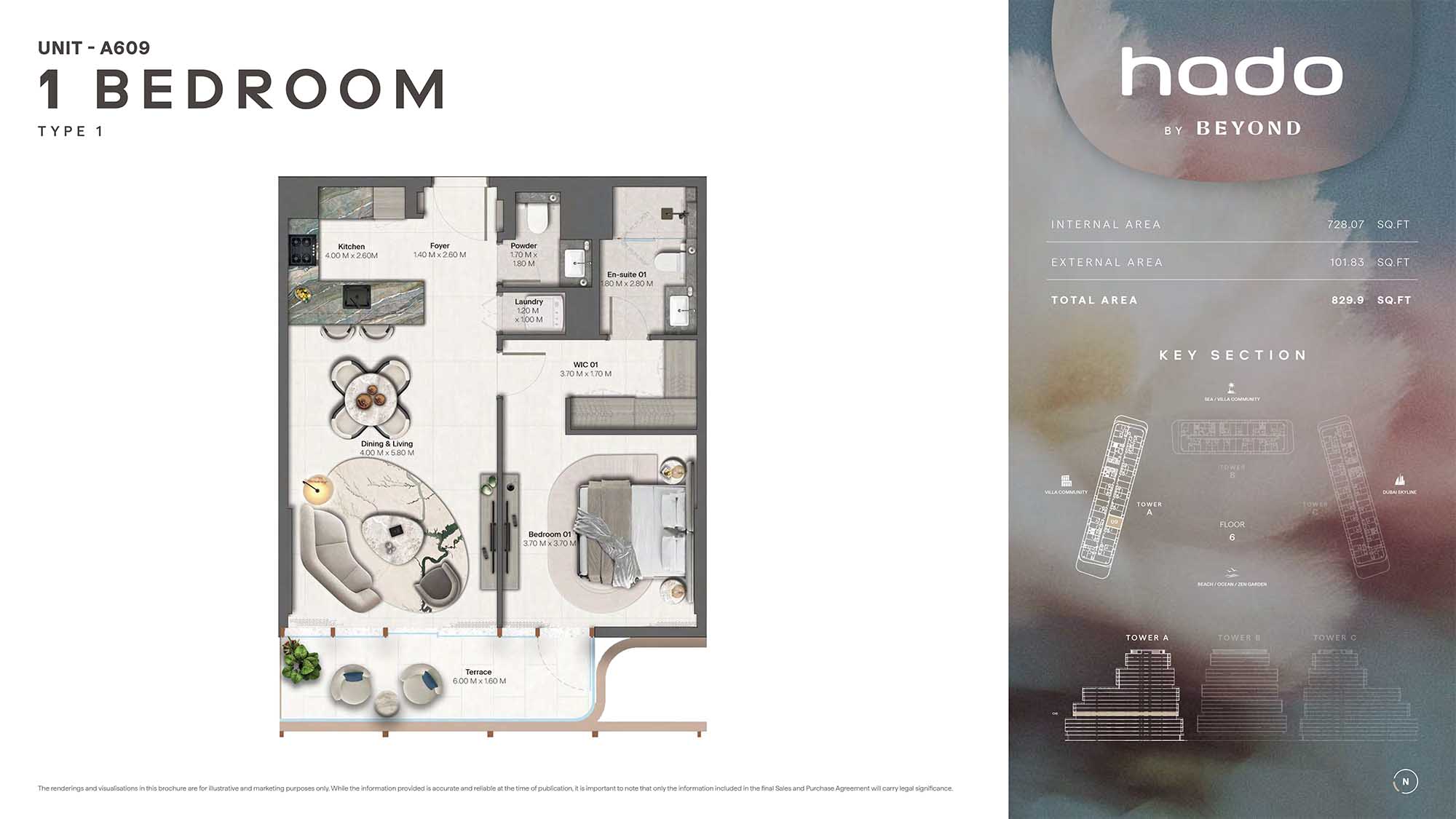 6th Floor (Type 1 Unit A609)