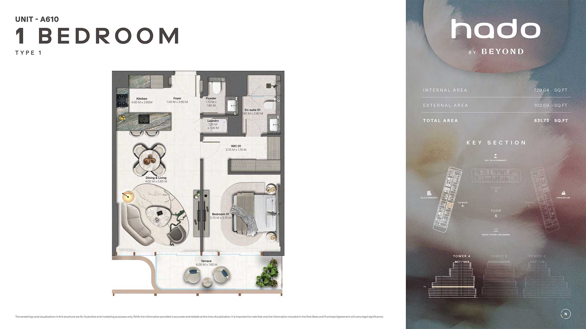 6th Floor (Type 1 Unit A610)