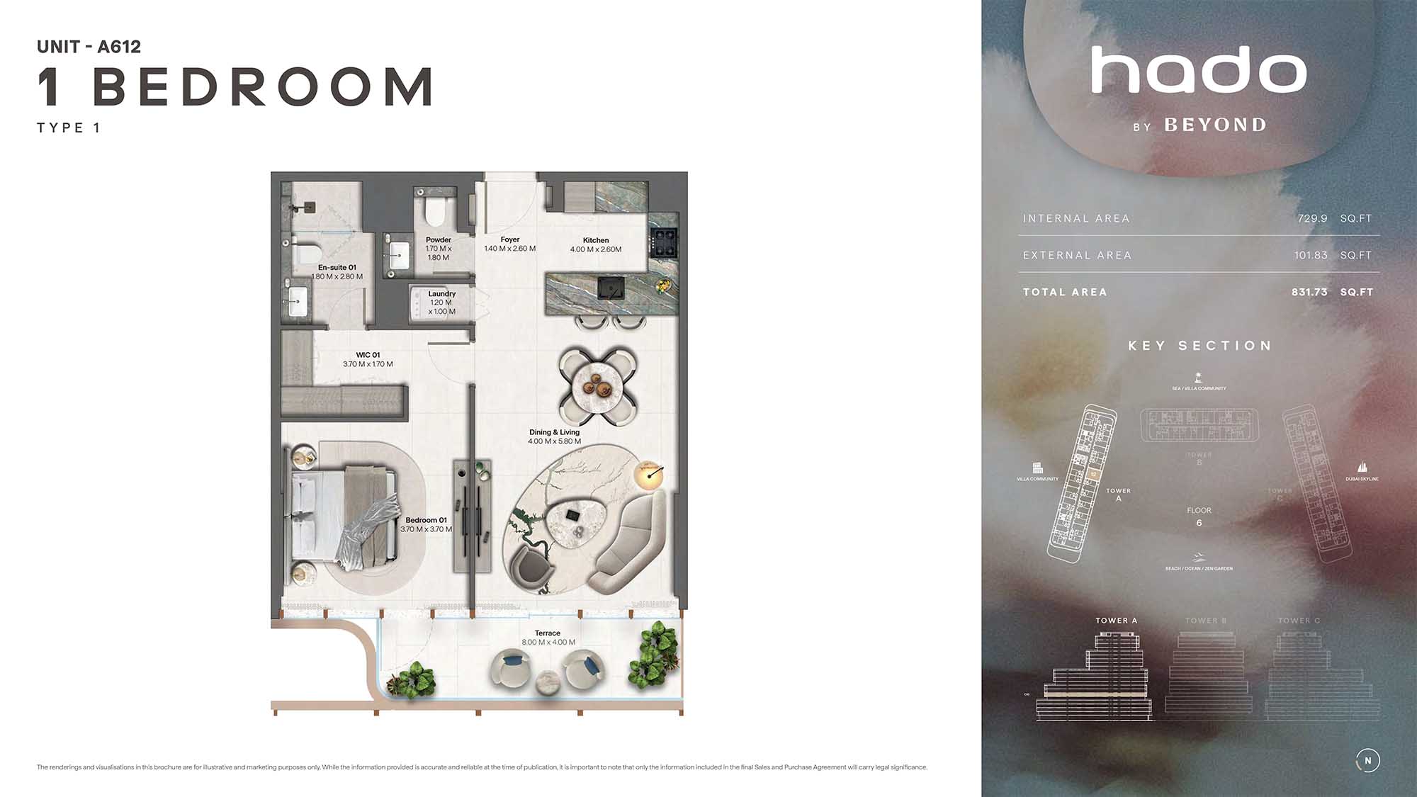 6th Floor (Type 1 Unit A612)