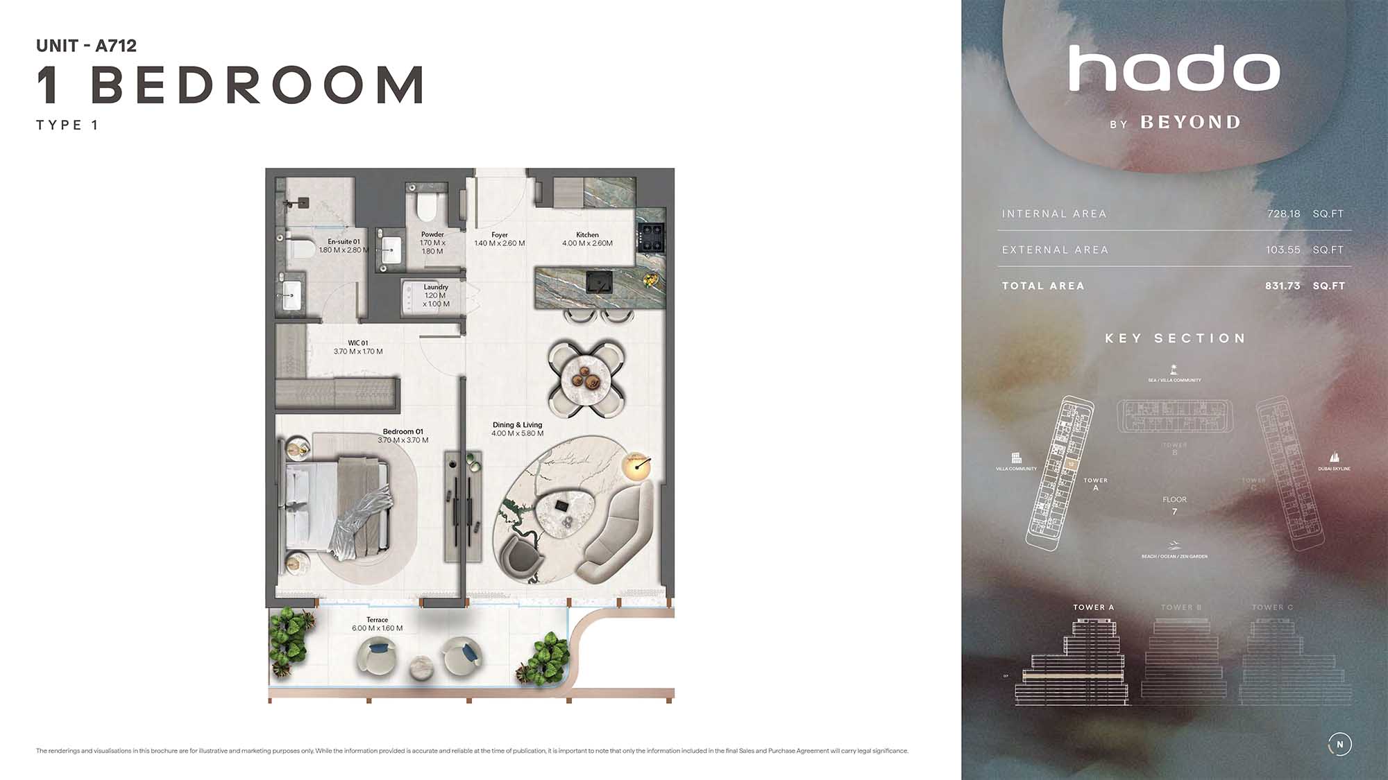 7th Floor (Type 1 Unit A712)