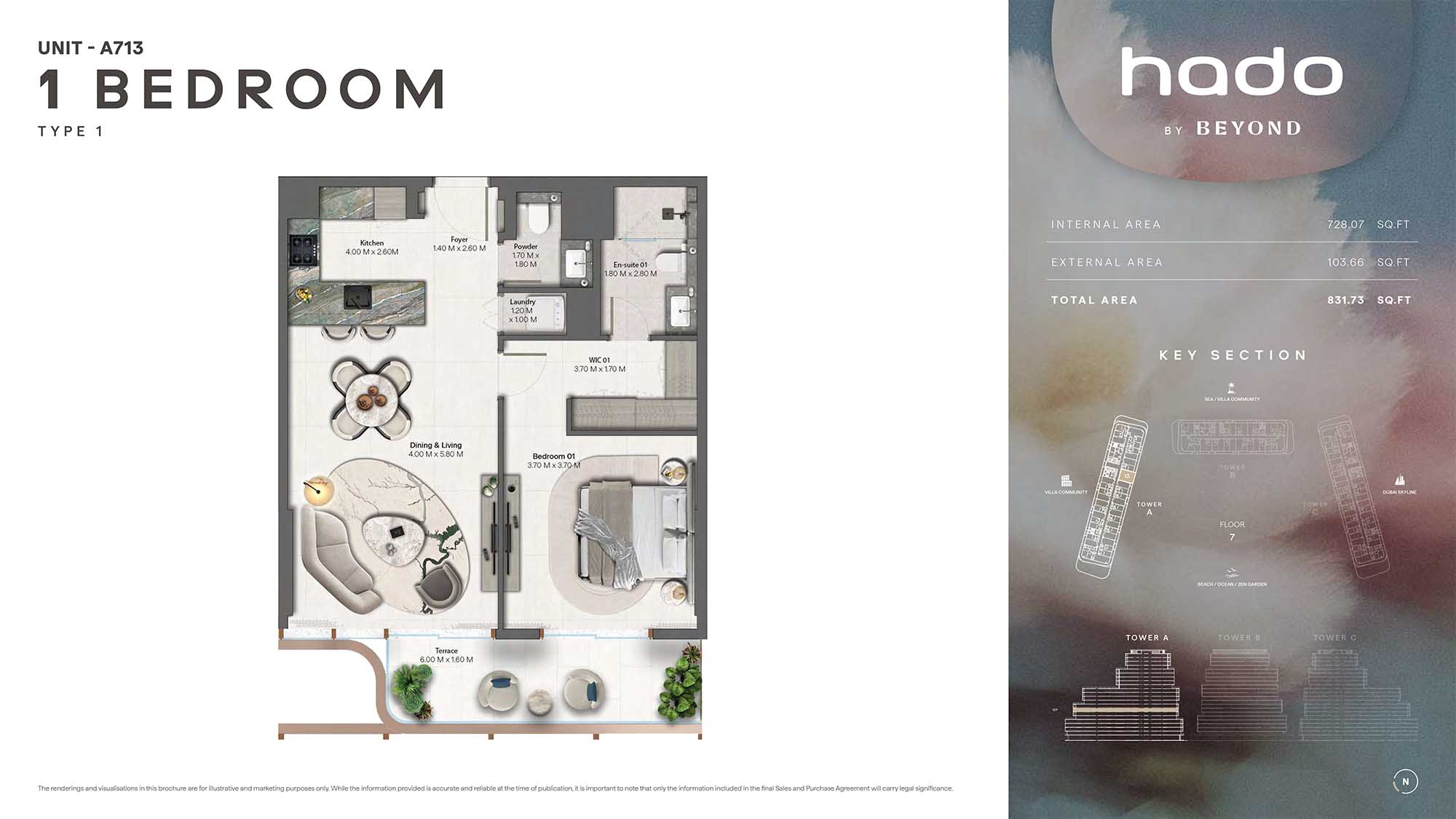 7th Floor (Type 1 Unit A713)