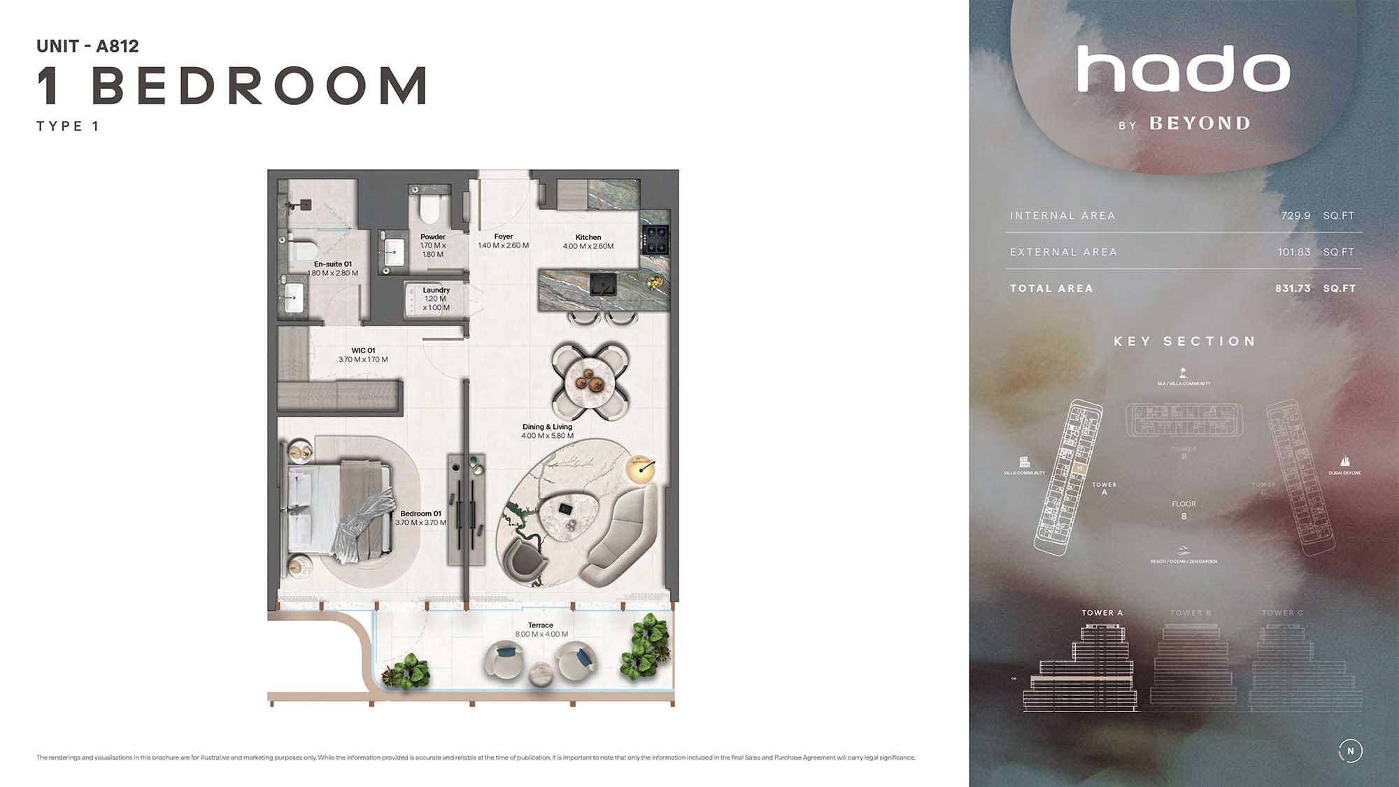 8th Floor (Type 1 Unit A812)