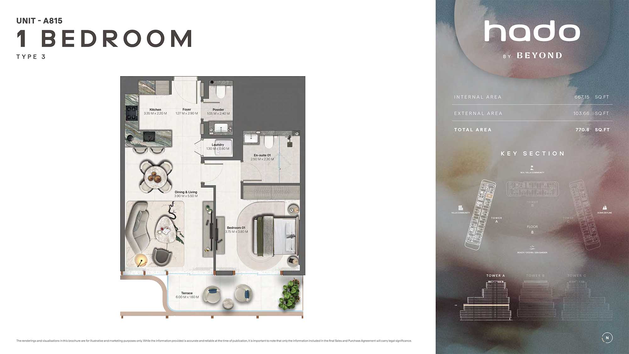 8th Floor (Type 3 Unit A815)