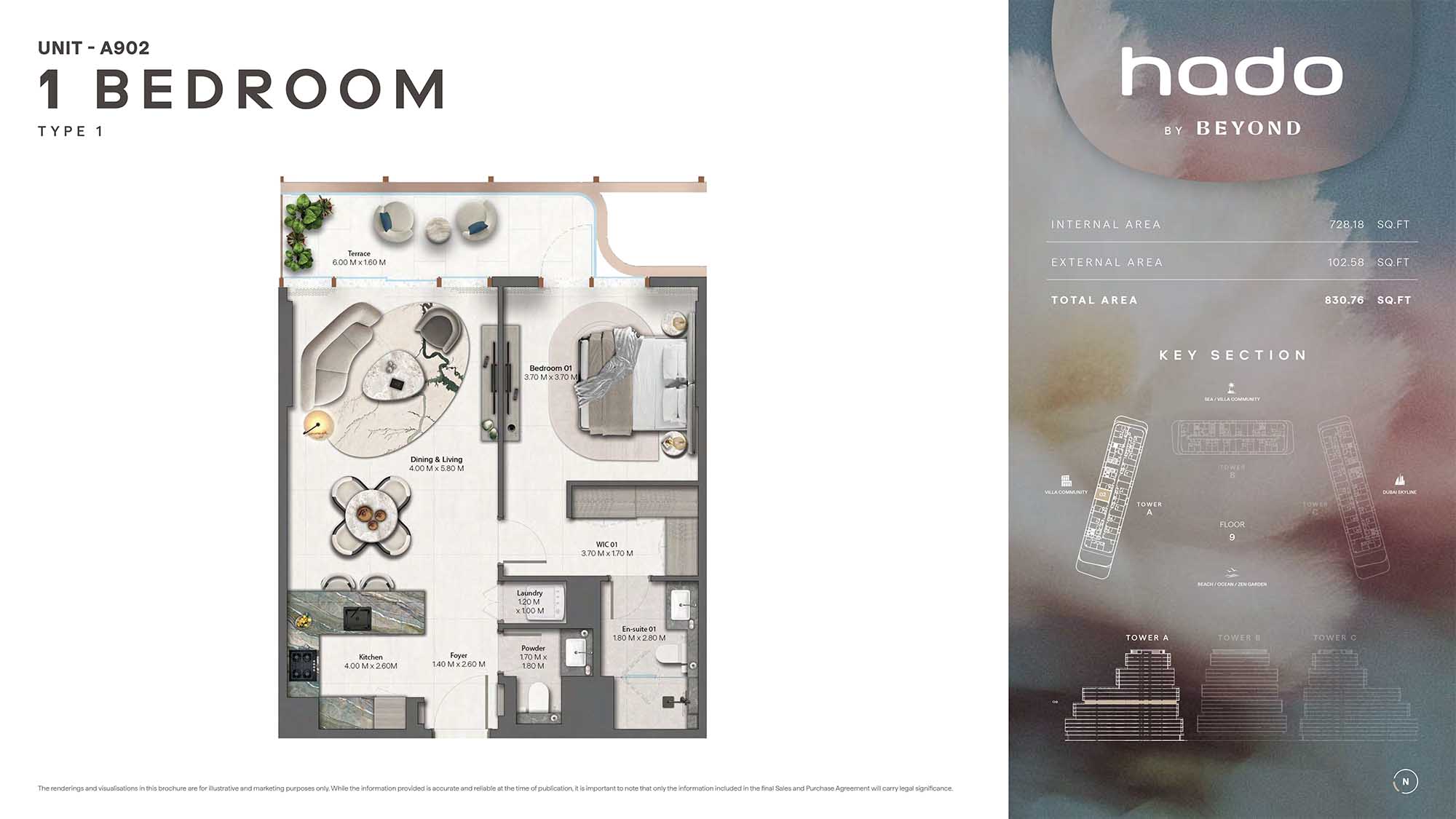 9th Floor (Type 1 Unit A902)