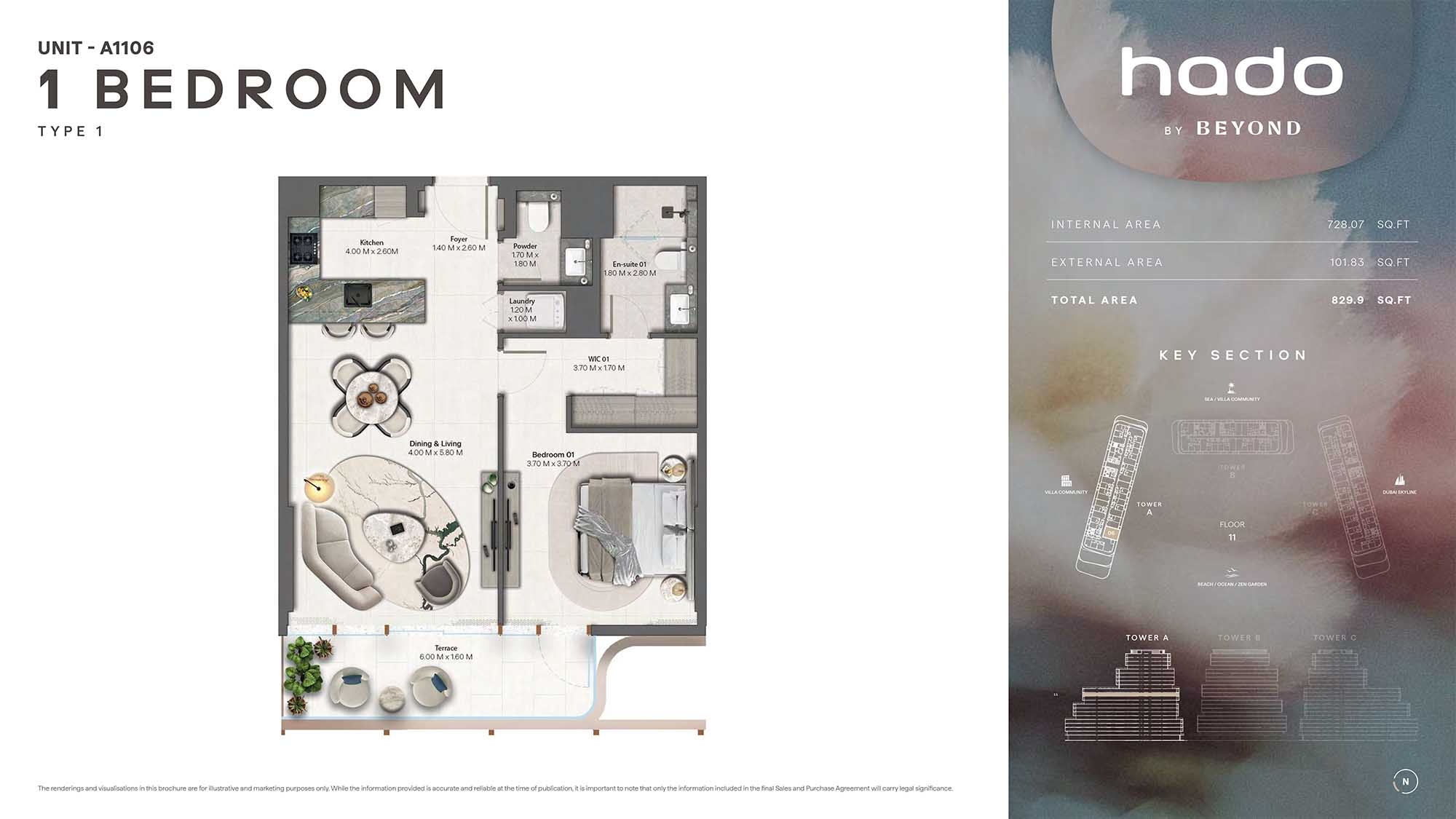 11th Floor (Type 1 Unit A1106)