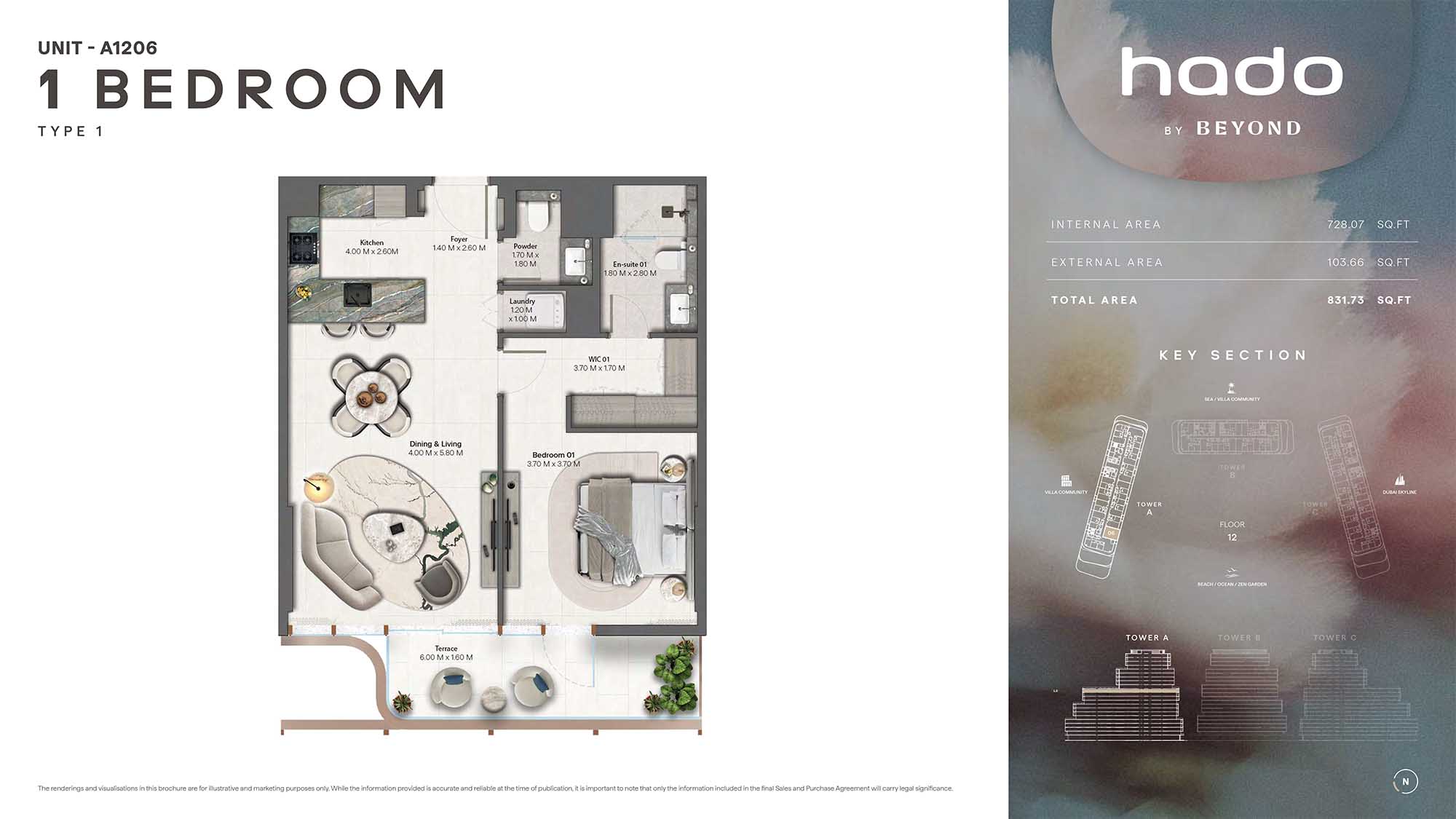 12th Floor (Type 1 Unit A1206)