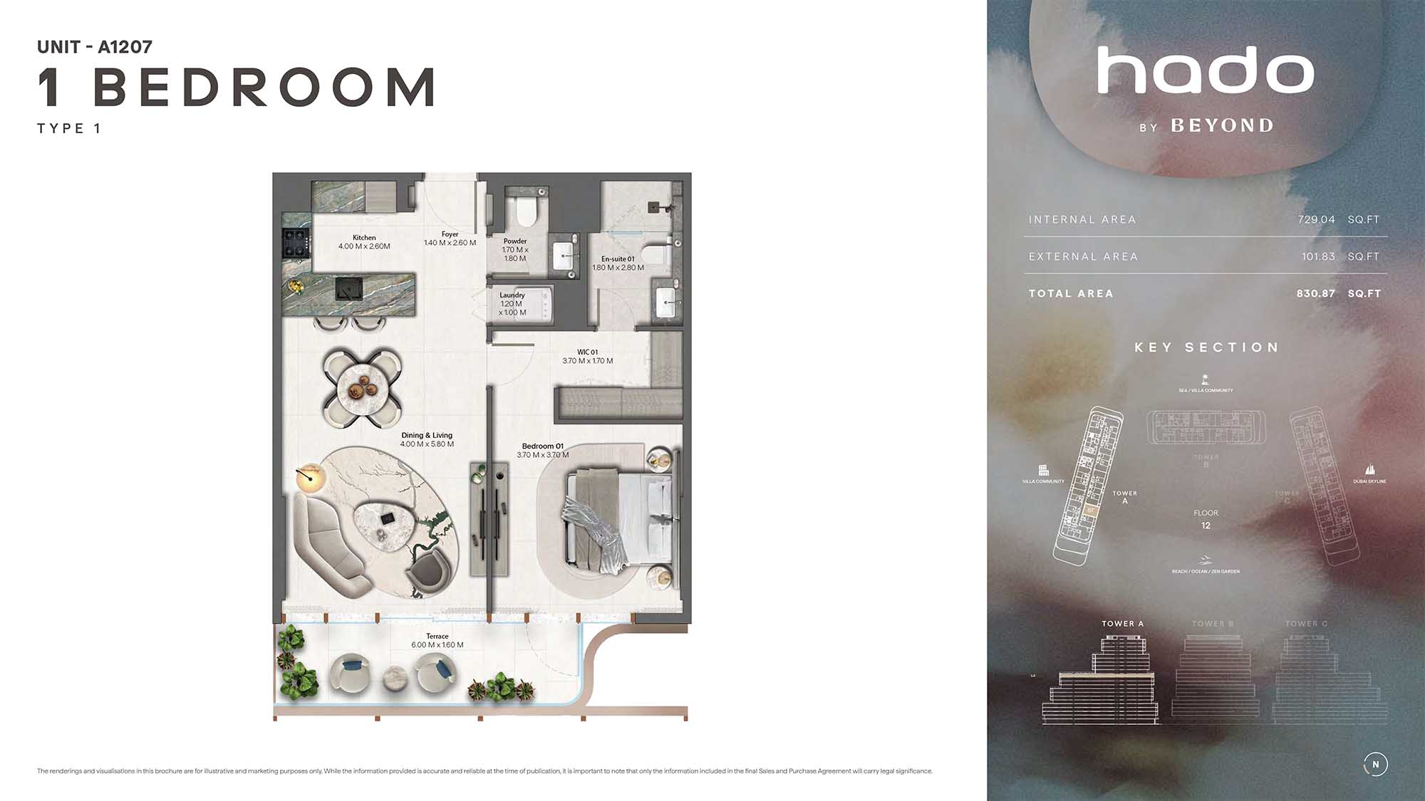 12th Floor (Type 1 Unit A1207)