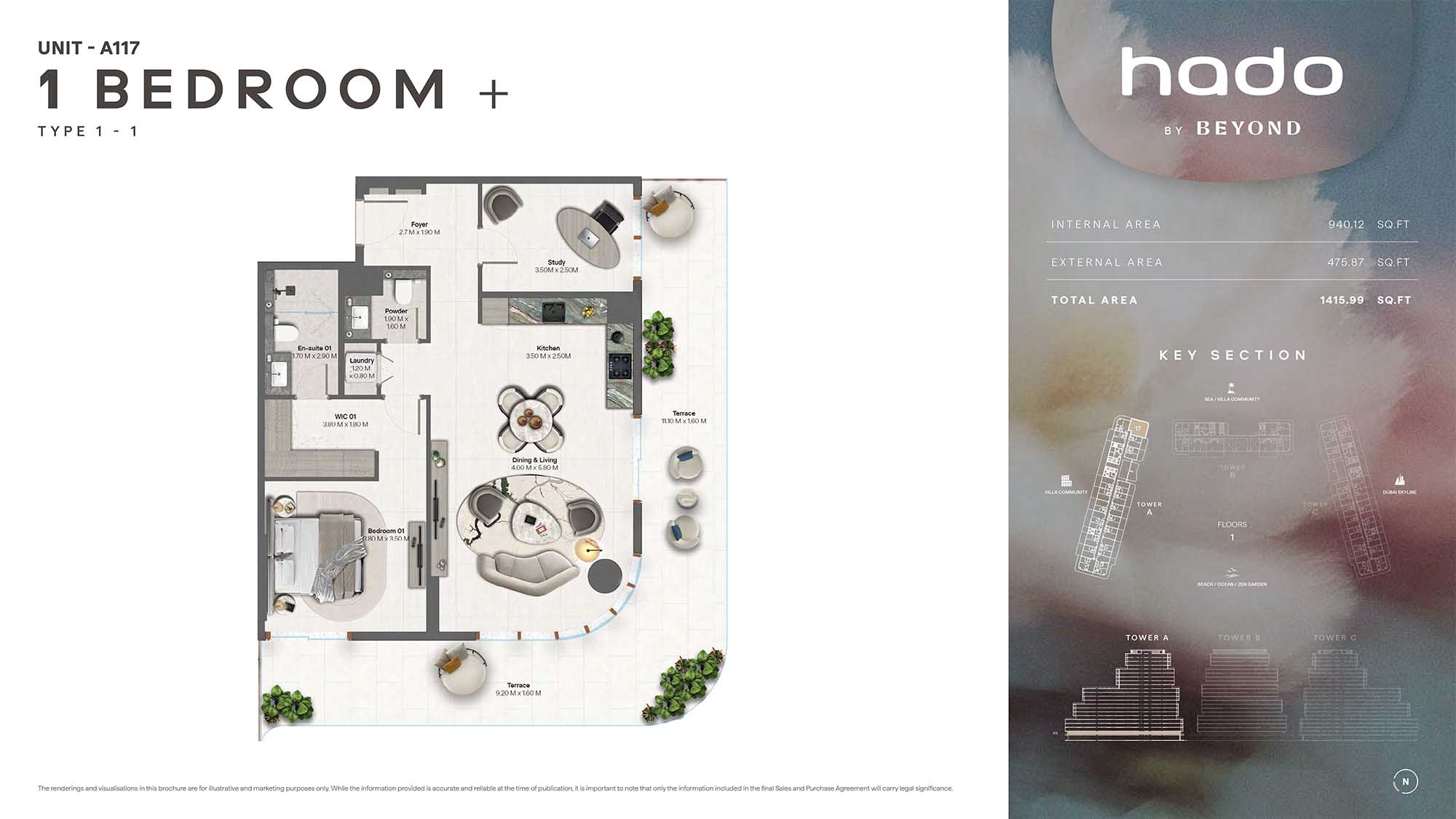 1st Floor (Type 1-1 Unit A117)