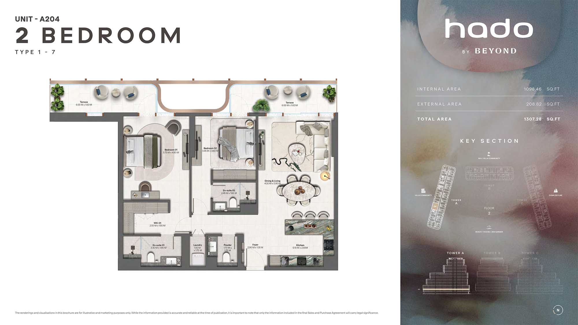 2nd Floor (Type 1-7 Unit A204)