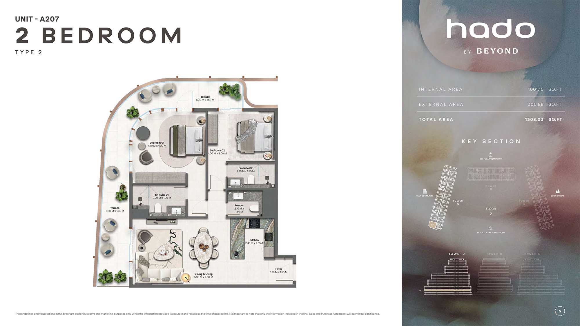 2nd Floor (Type 2 Unit A207)