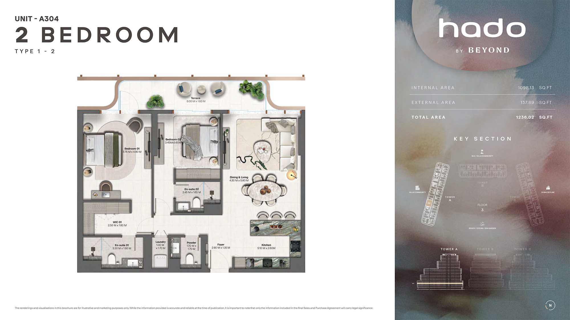 3rd Floor (Type 1-2 Unit A304)