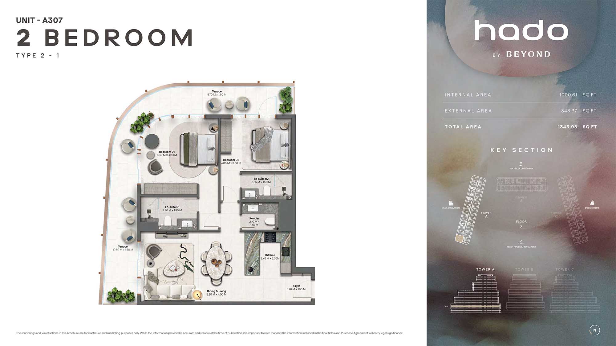 3rd Floor (Type 2-1 Unit A307)