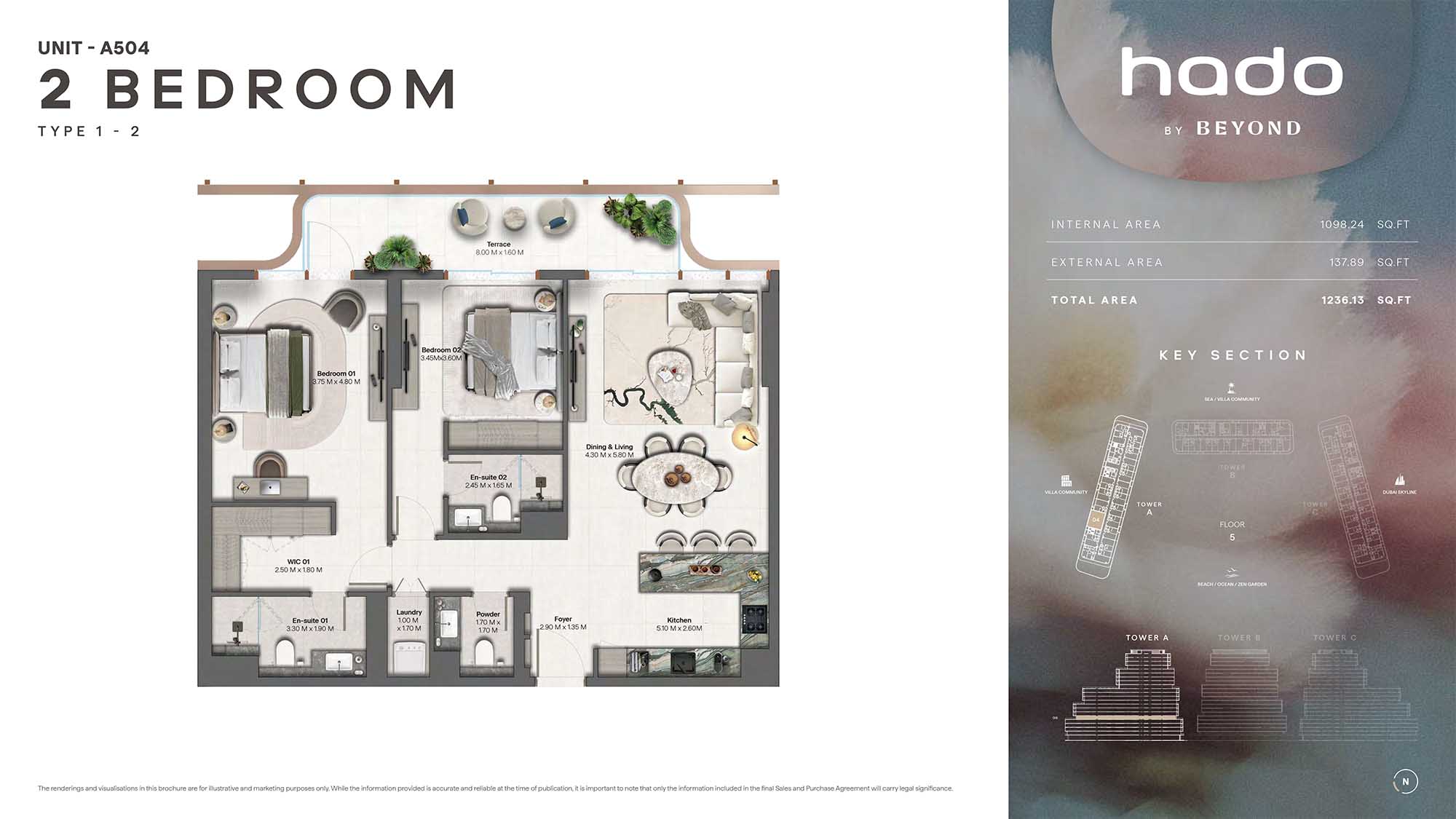 5th Floor (Type 1-2 Unit A504)