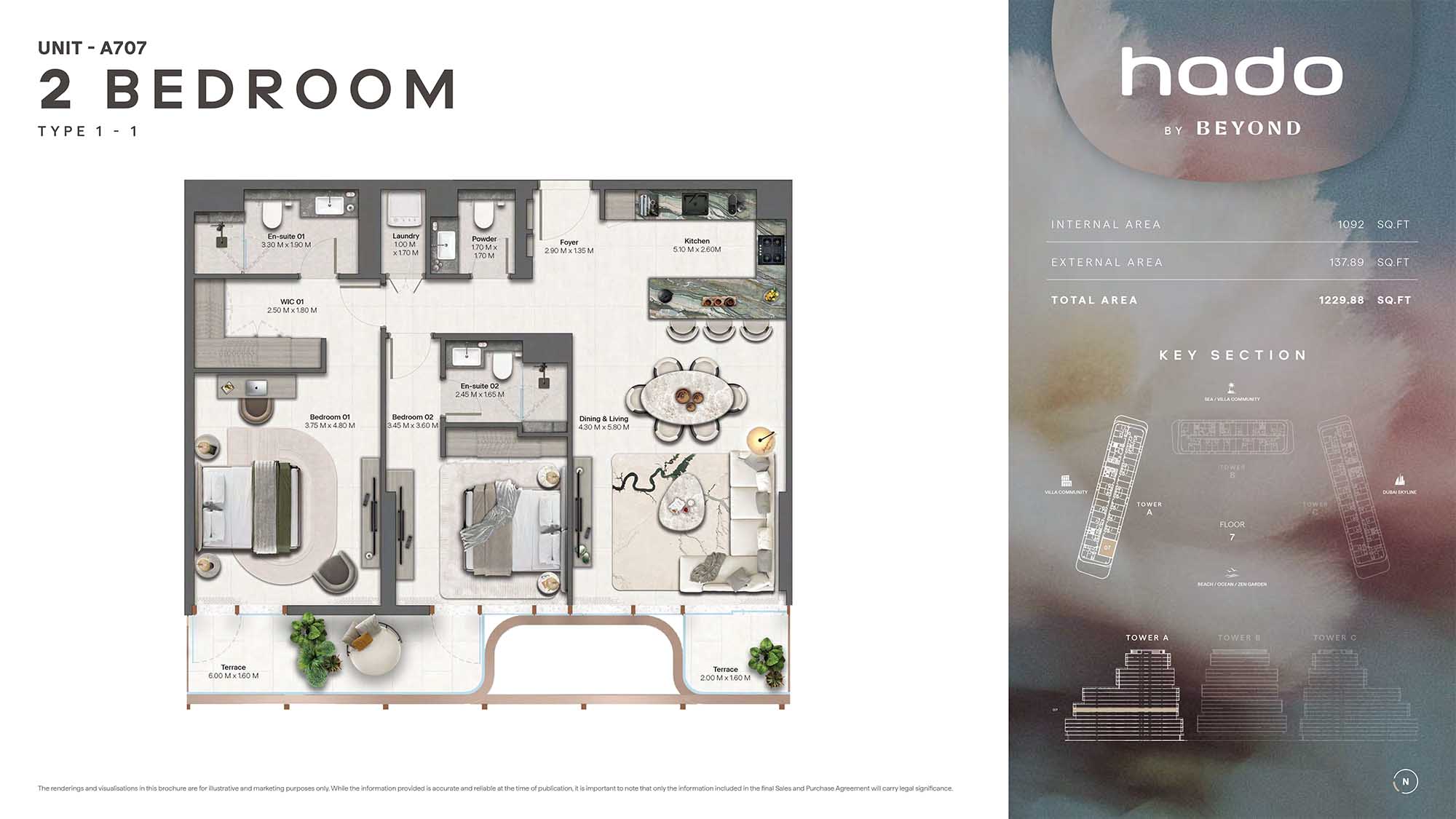 7th Floor (Type 1-1 Unit A707)