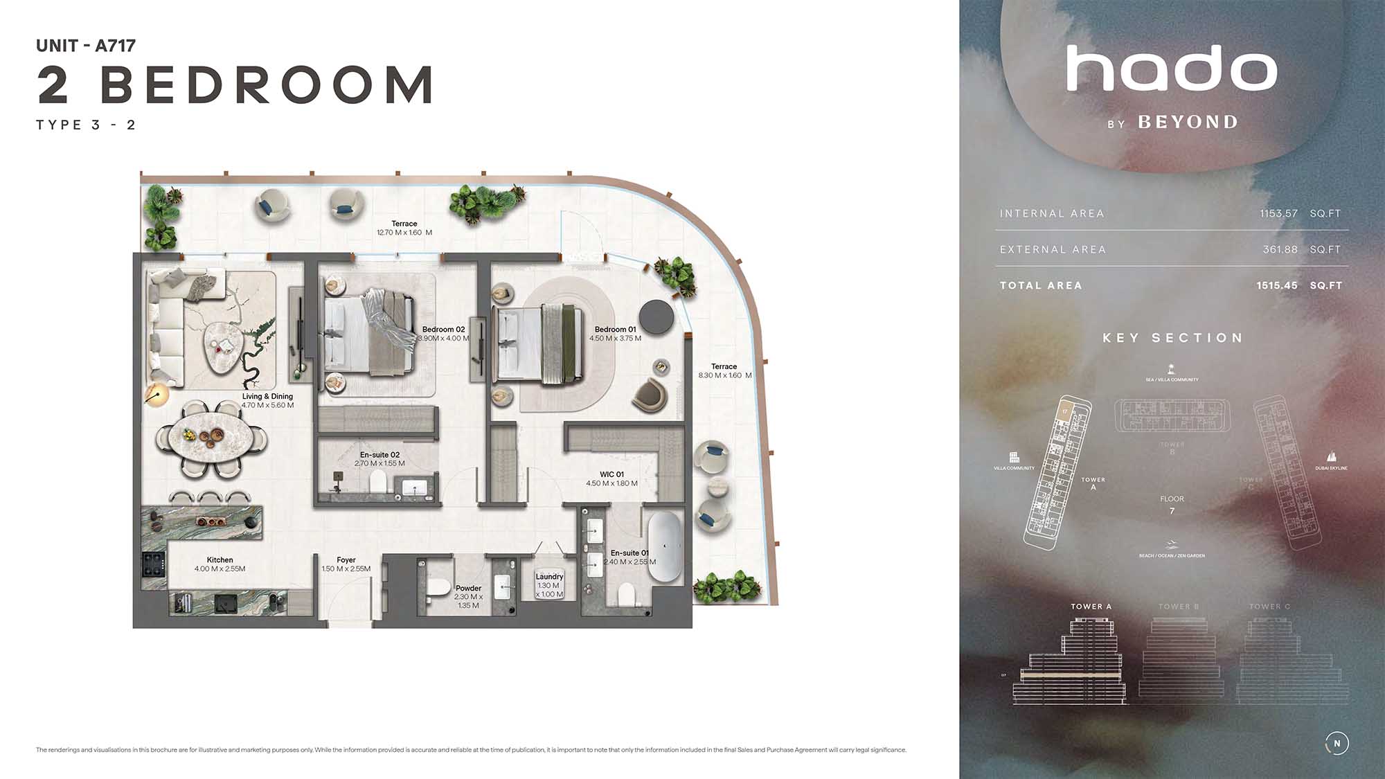 7th Floor (Type 3-2 Unit A717)