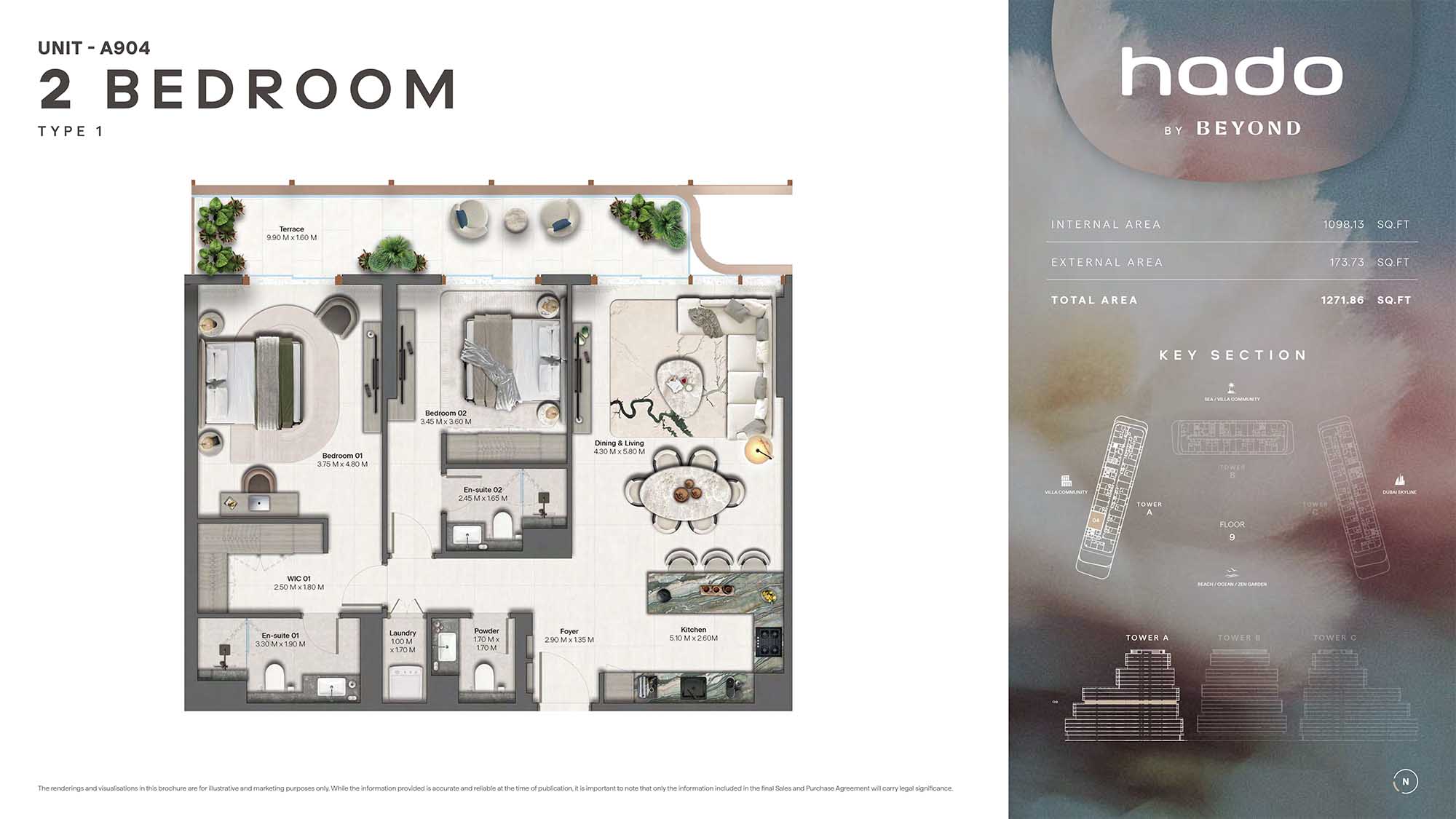 9th Floor (Type 1 Unit A904)