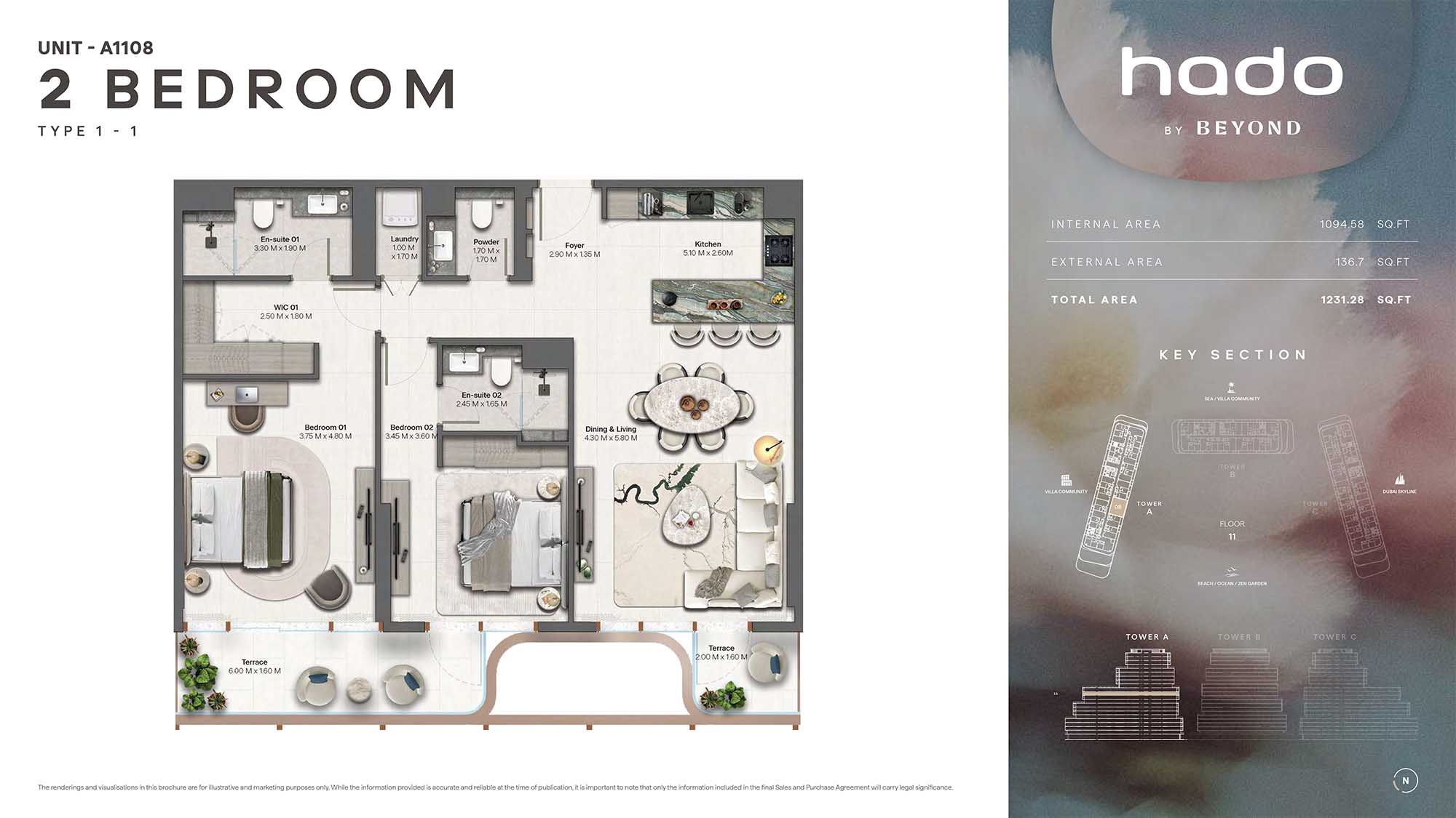 11th Floor (Type 1-1 Unit A1108)