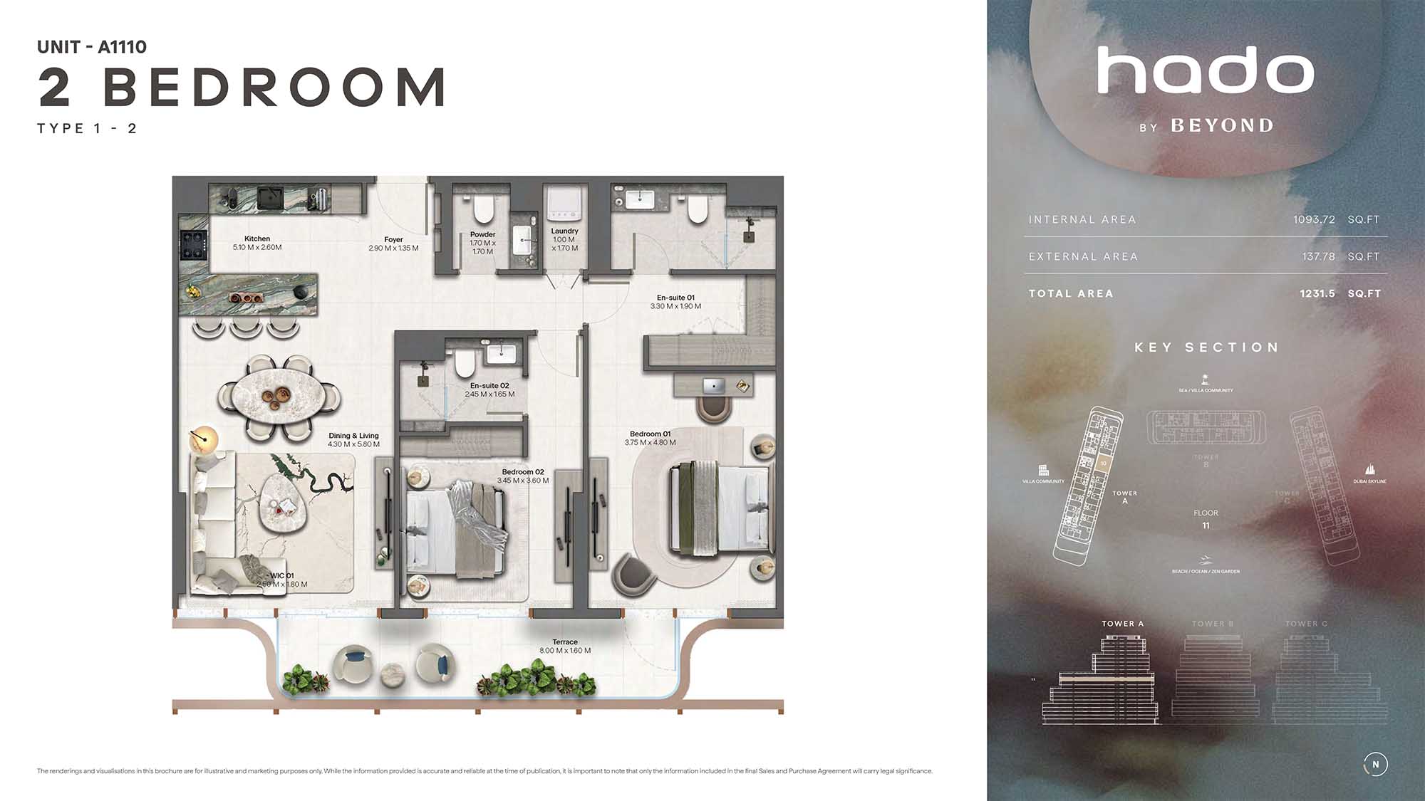 11th Floor (Type 1-2 Unit A1110)