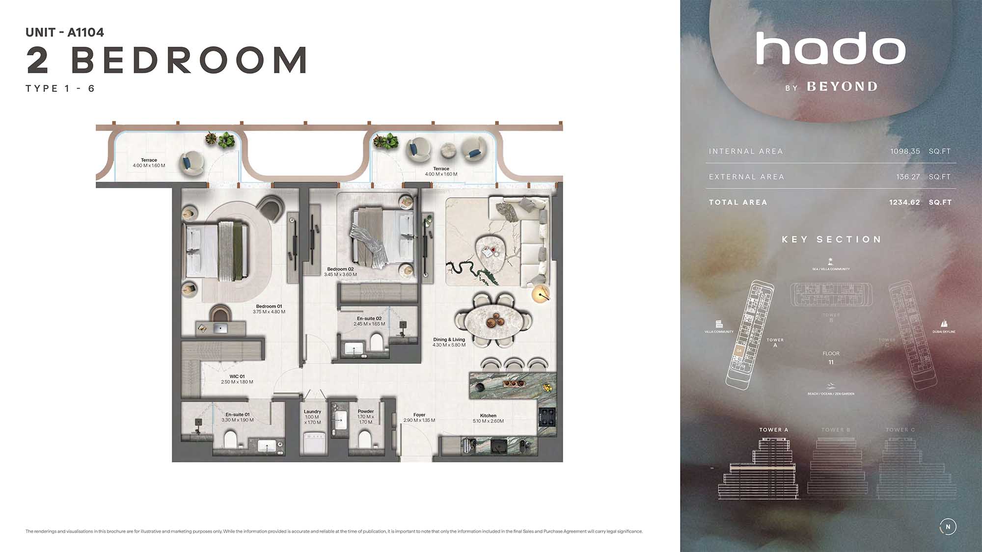 11th Floor (Type 1-6 Unit A1104)