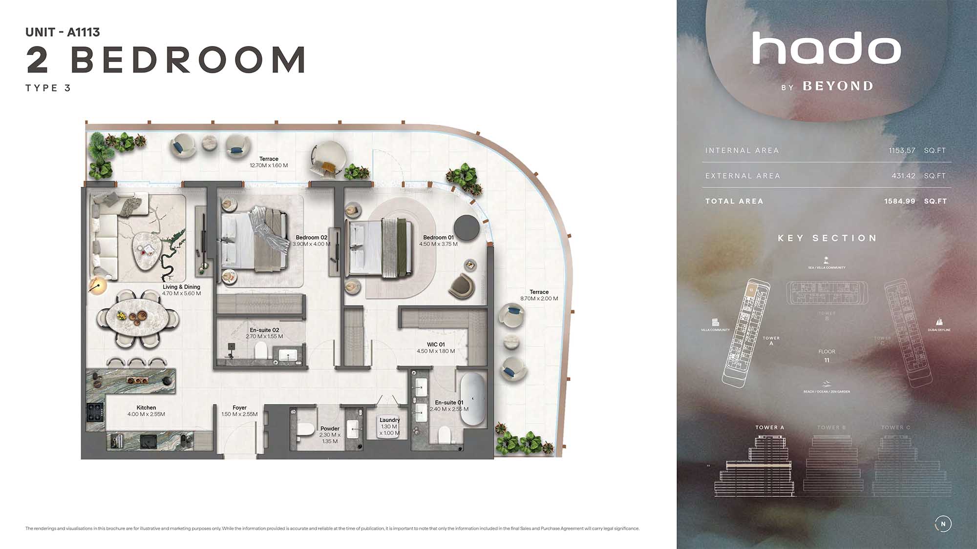 11th Floor (Type 3 Unit A1113)