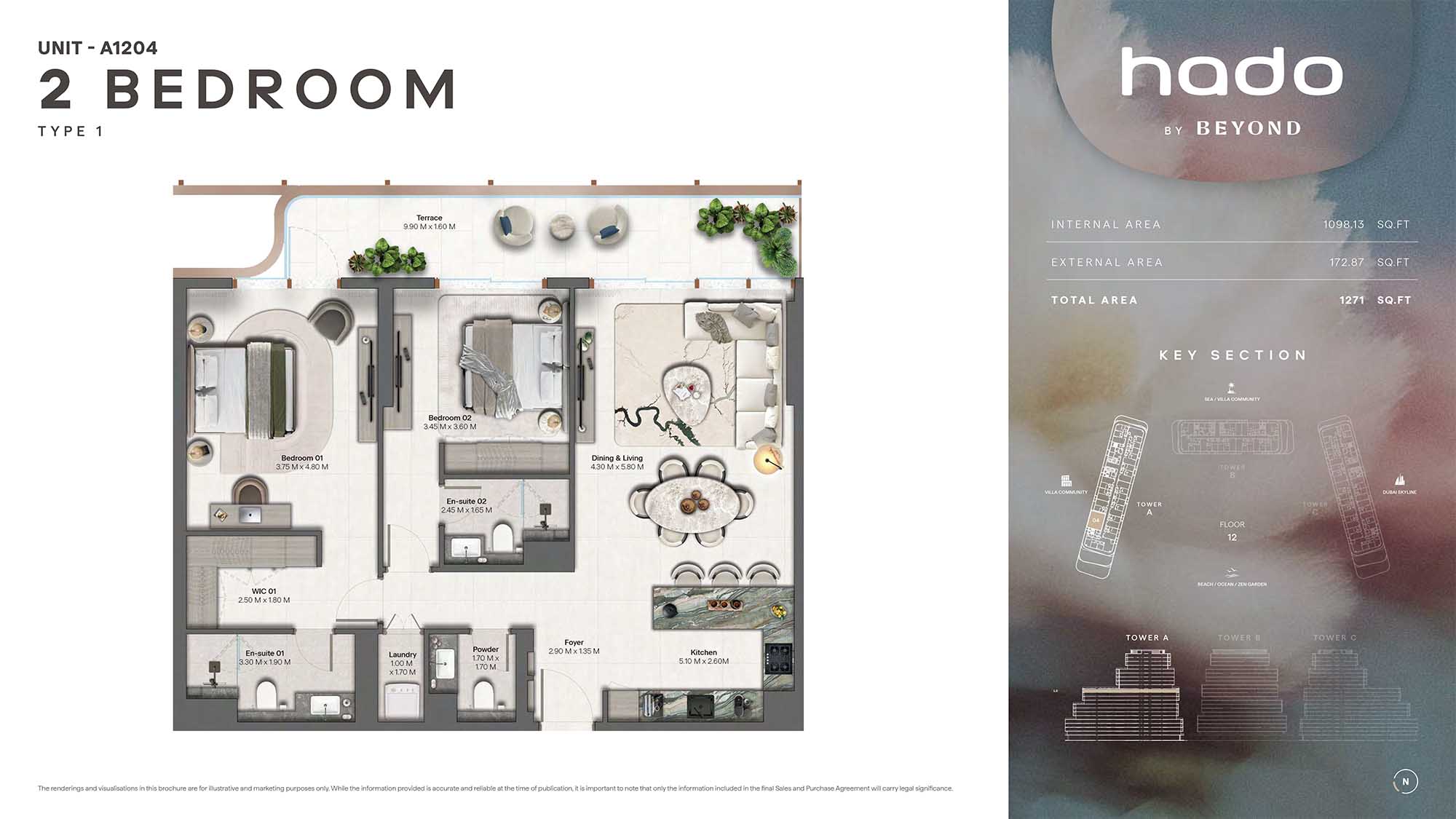 12th Floor (Type 1 Unit A1204)