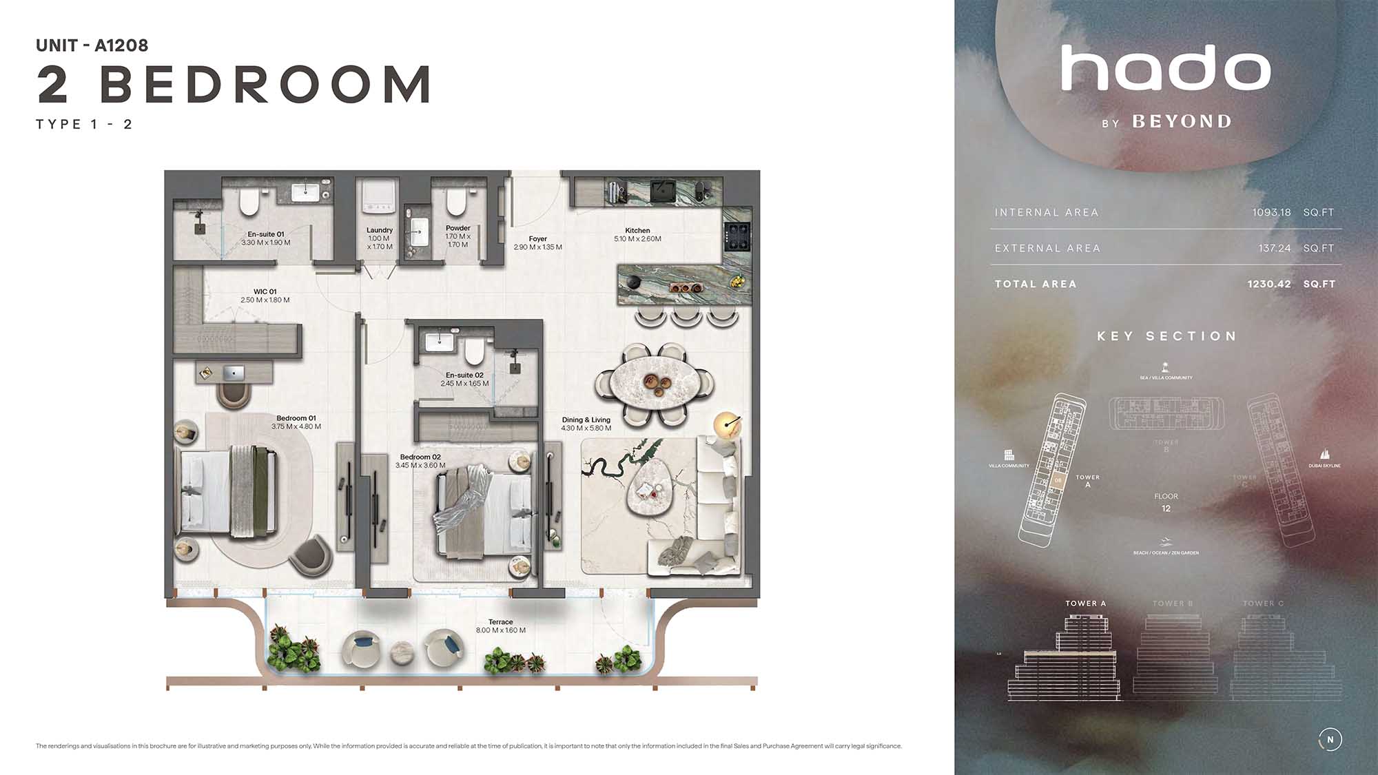 12th Floor (Type 1-2 Unit A1208)