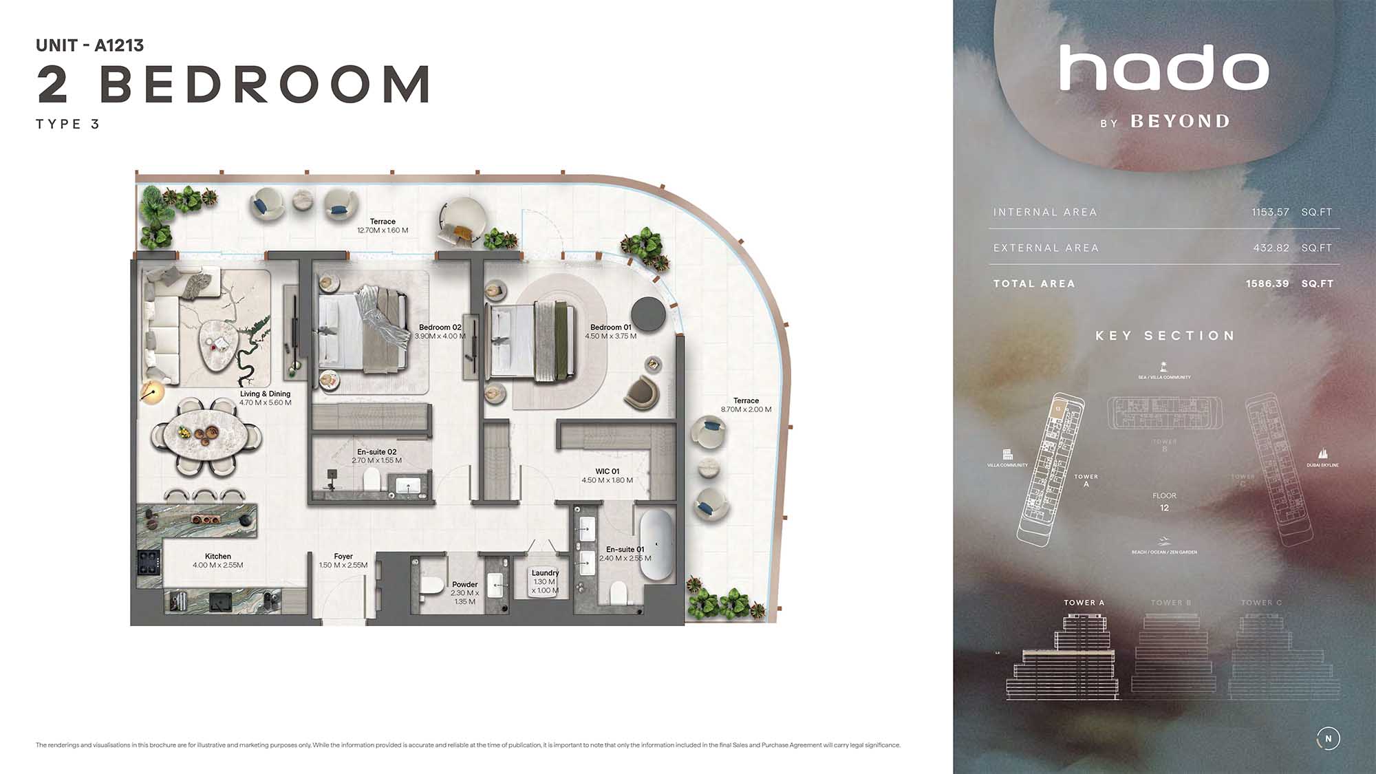 12th Floor (Type 3 Unit A1213)