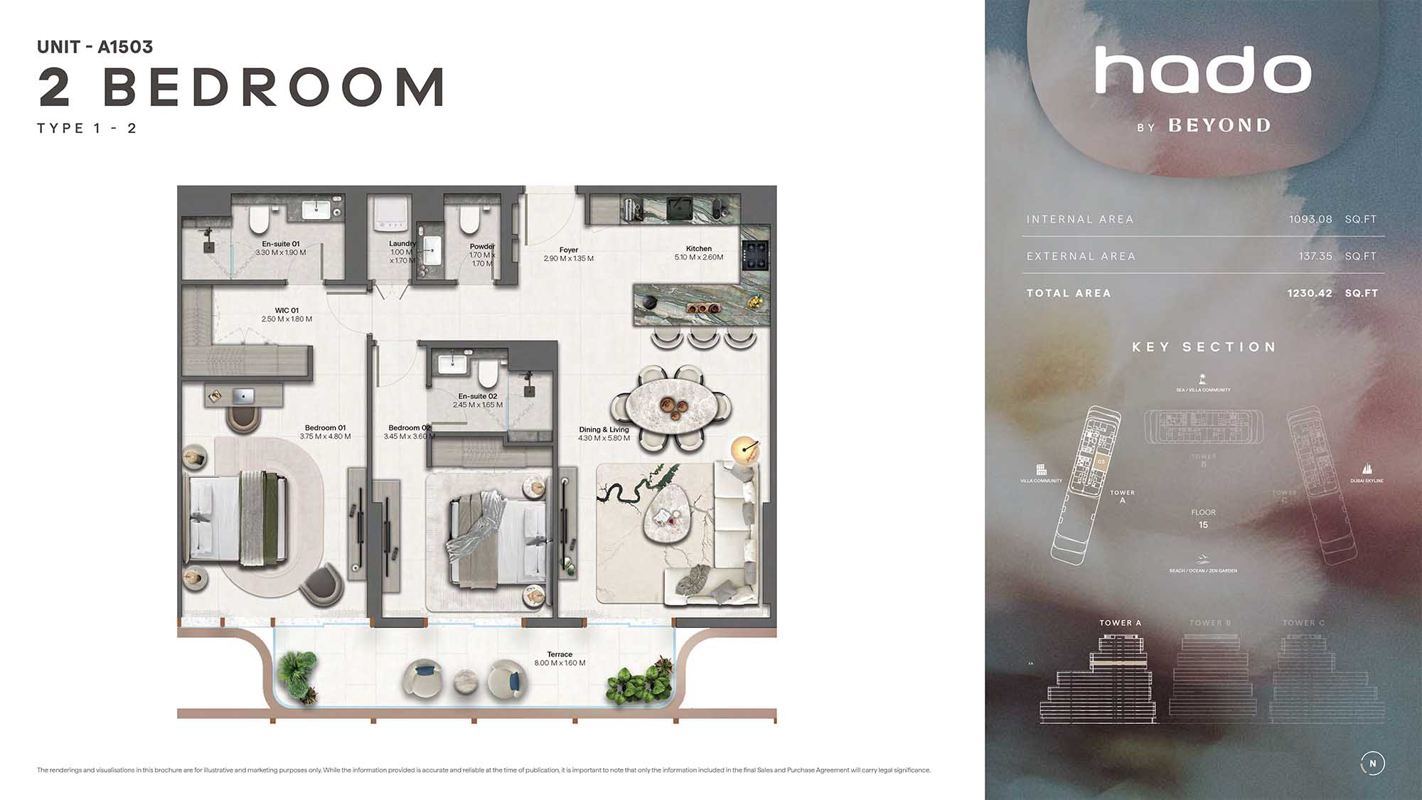 15th Floor (Type 1-2 Unit A1503)