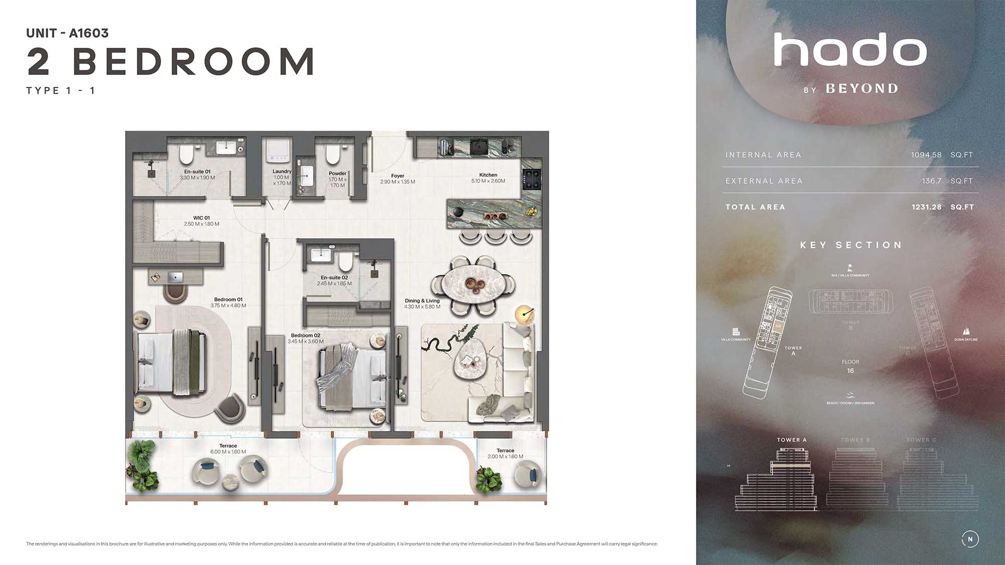 16th Floor (Type 1-1 Unit A1603)