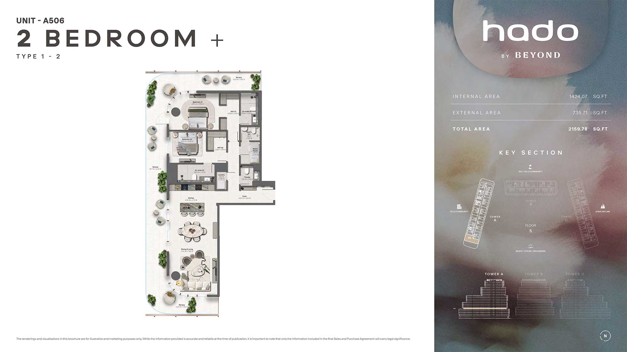 5th Floor (Type 1-2 Unit A506)