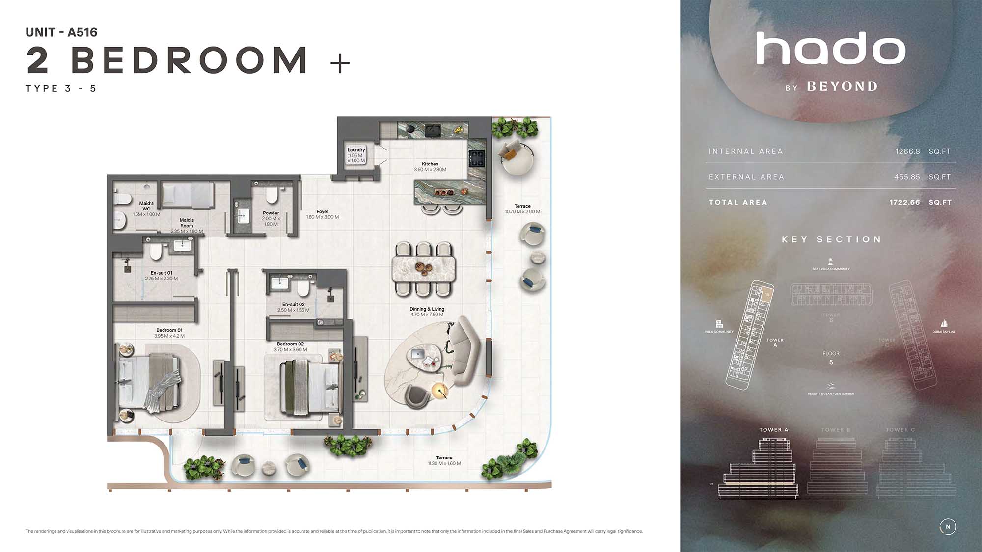 5th Floor (Type 3-5 Unit A516)