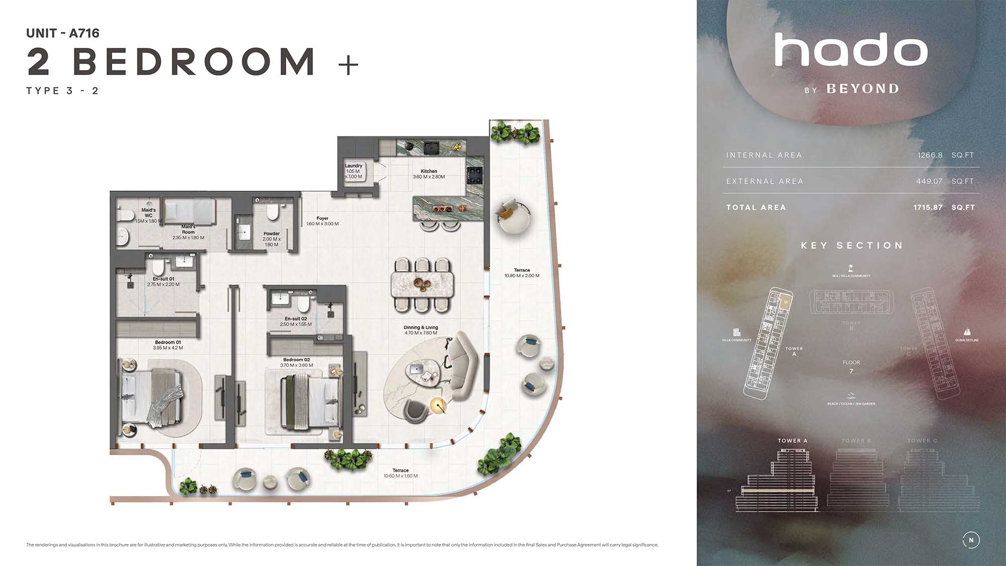 7th Floor (Type 3-2 Unit A716)