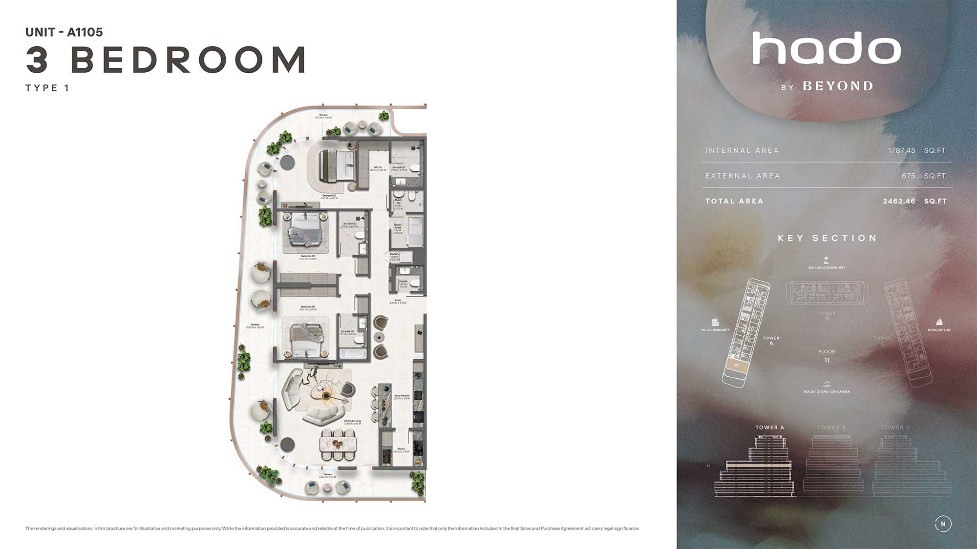 11th Floor (Type 1 Unit A1105)