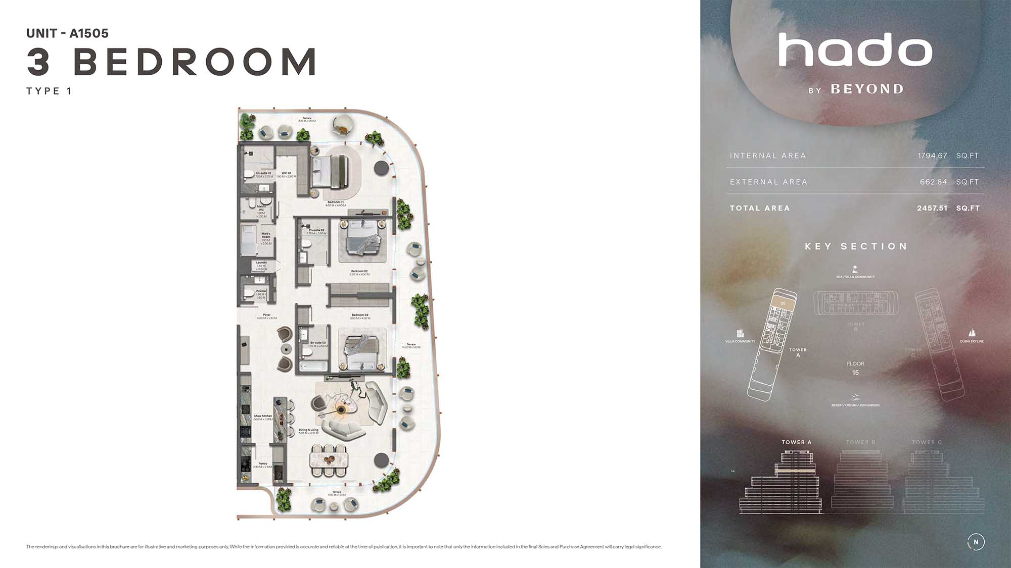 15th Floor (Type 1 Unit A1505)