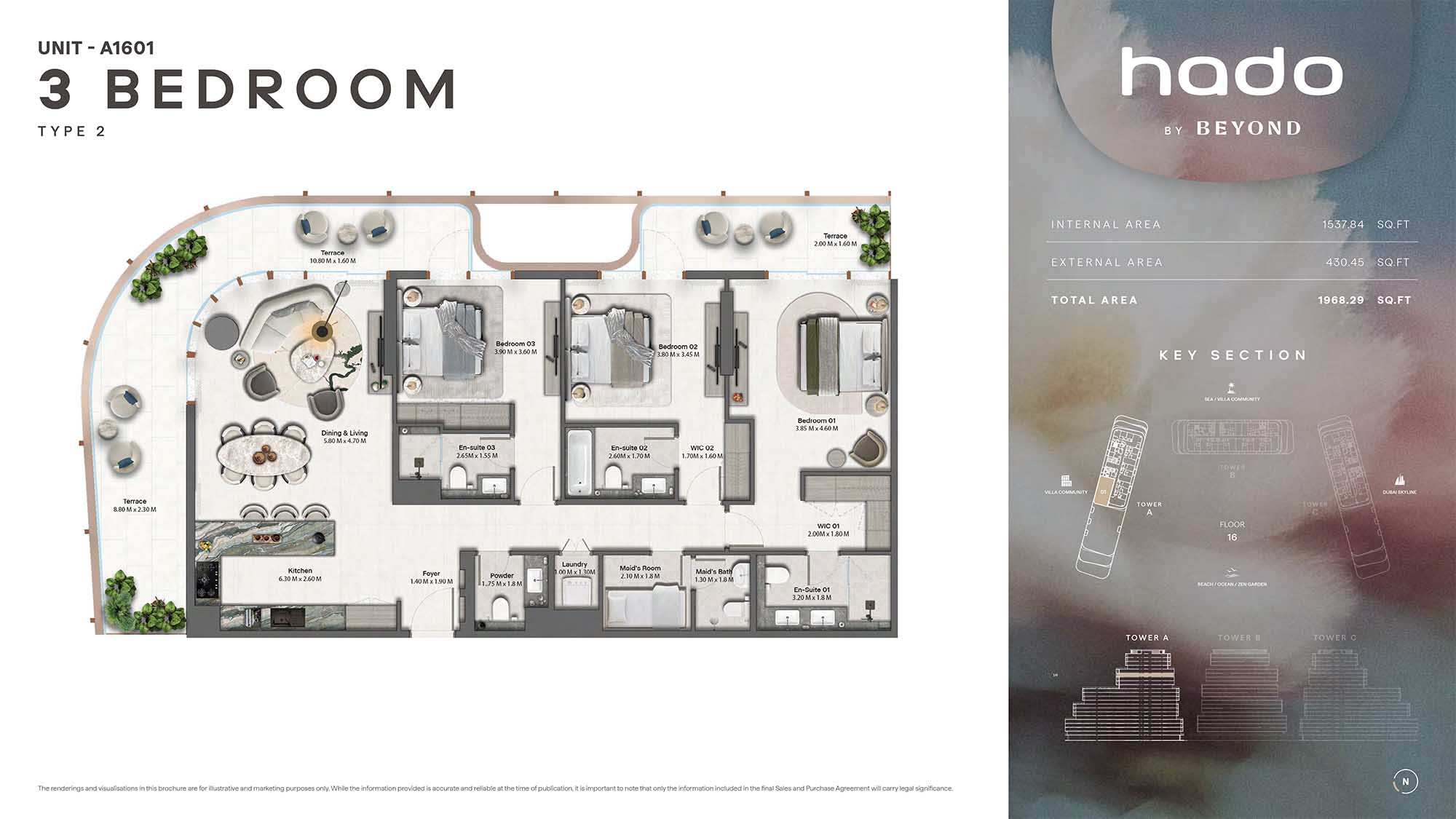 16th Floor (Type 2 Unit A1601)