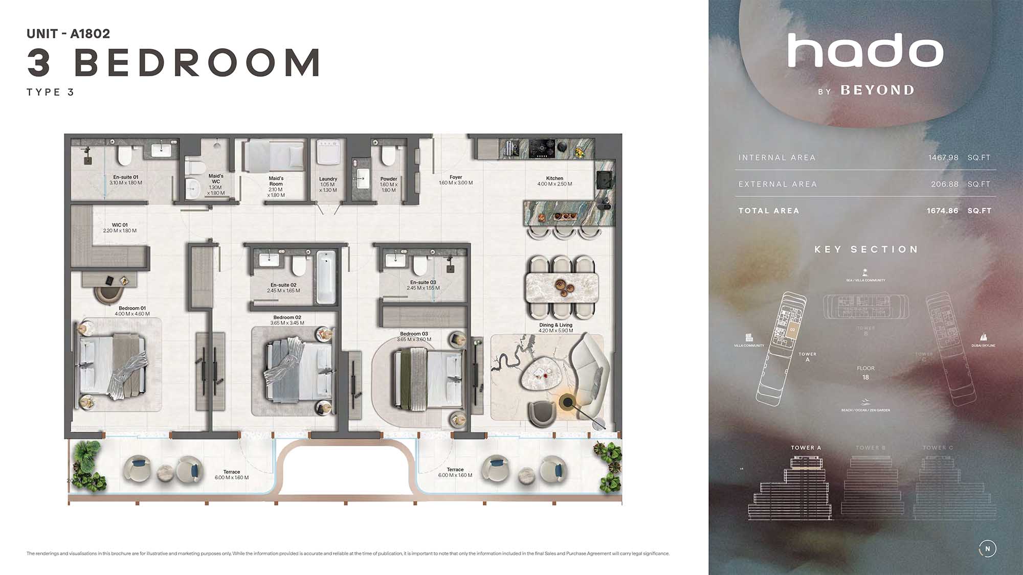 18th Floor (Type 3 Unit A1802)