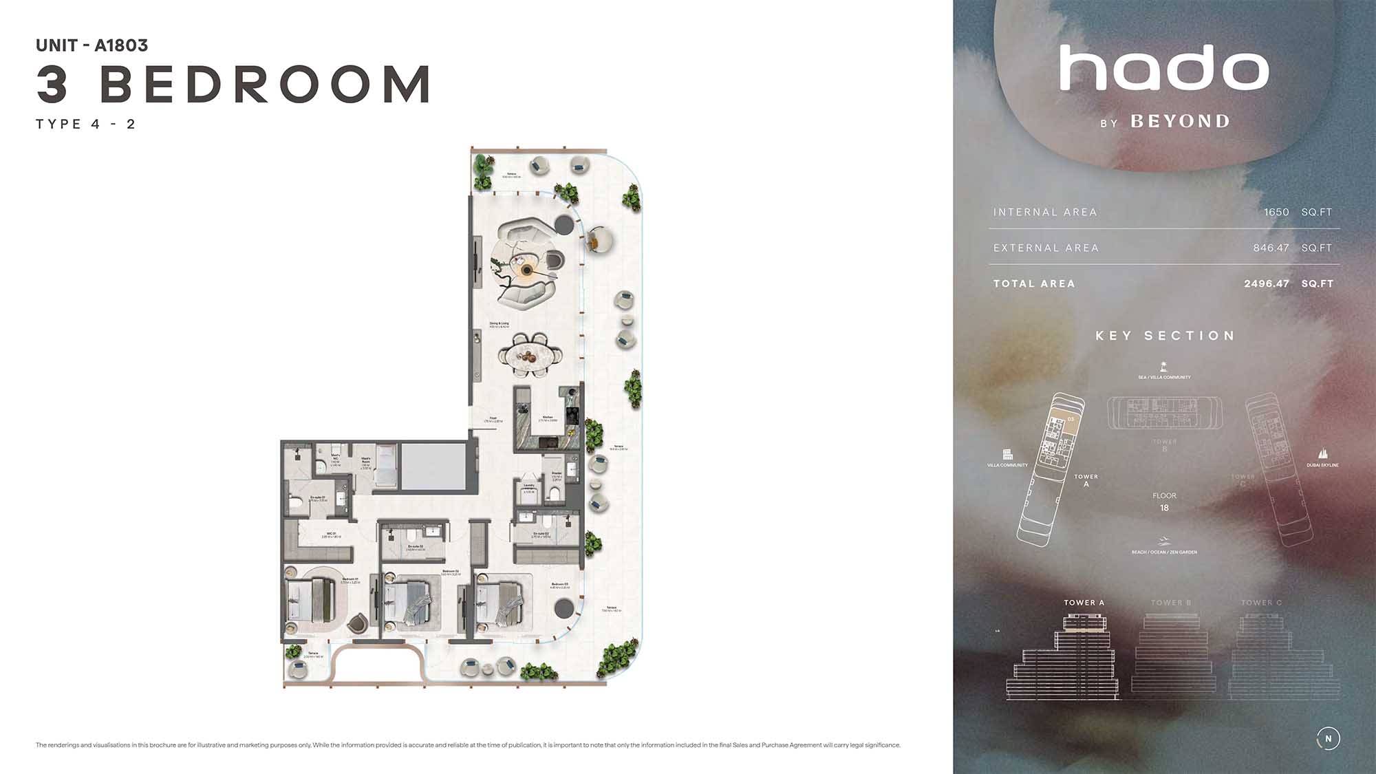 18th Floor (Type 4-2 Unit A1803)