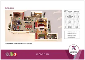 2 Bedroom (Isometric Views)