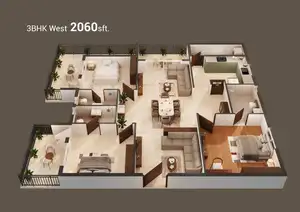 3 Bedroom East (Isometrics)