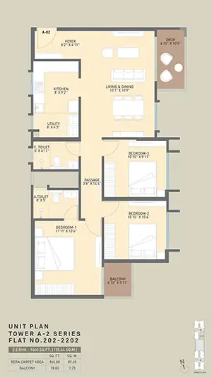 Flat No 202-2202