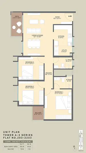 Flat No 203-2203